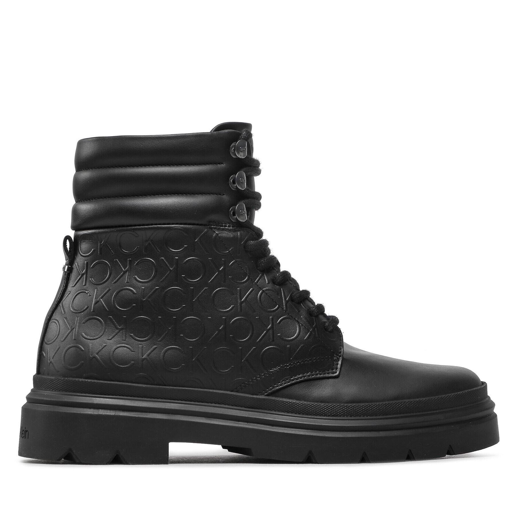 Calvin Klein Outdoorová obuv Combat Boot Mono HM0HM00841 Čierna - Pepit.sk