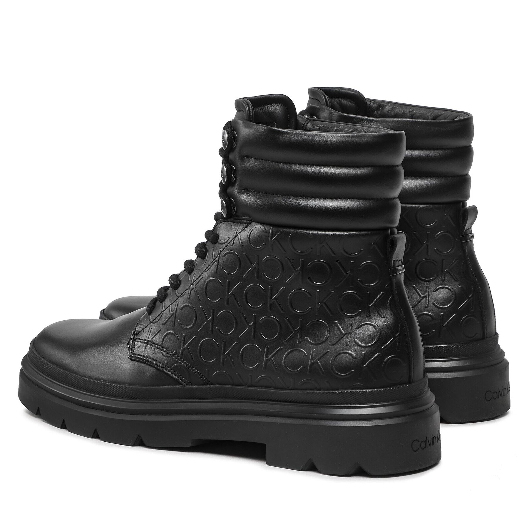 Calvin Klein Outdoorová obuv Combat Boot Mono HM0HM00841 Čierna - Pepit.sk