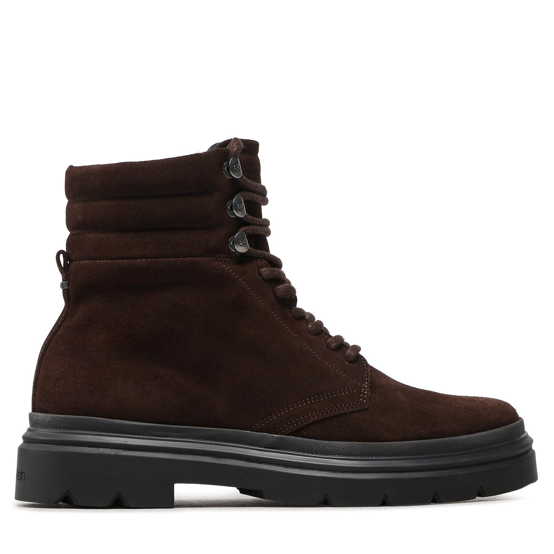 Calvin Klein Outdoorová obuv Combat Boot Wax Sue HM0HM00842 Hnedá - Pepit.sk