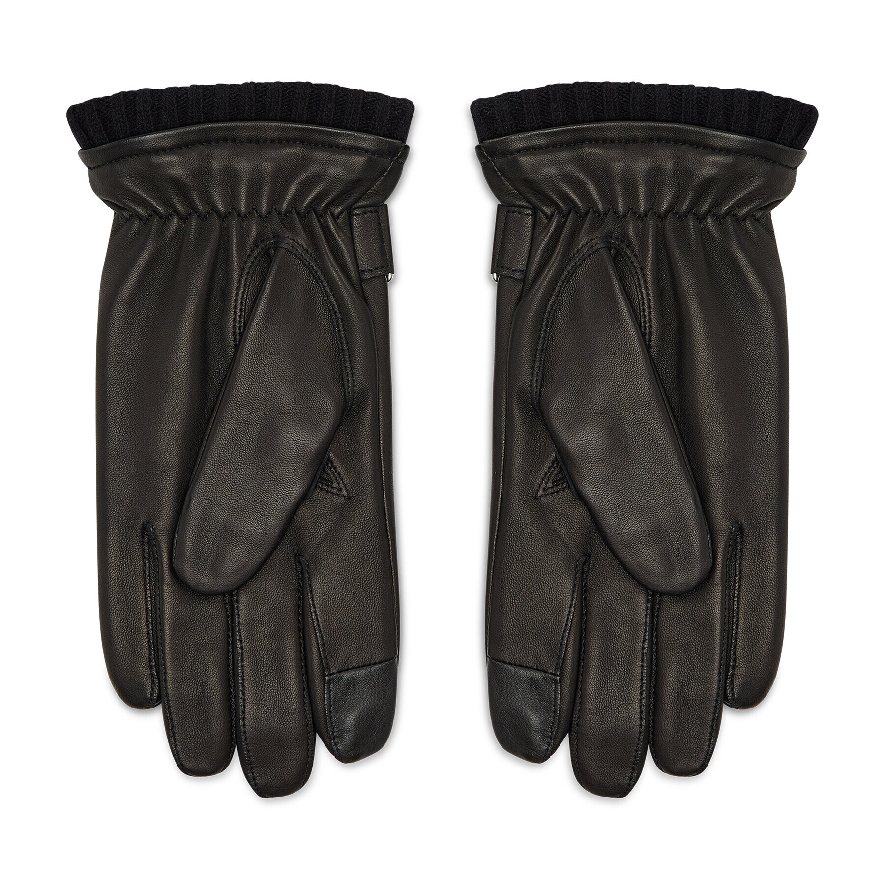 Calvin Klein Pánske rukavice Leather Rivet Gloves K50K507425 Čierna - Pepit.sk