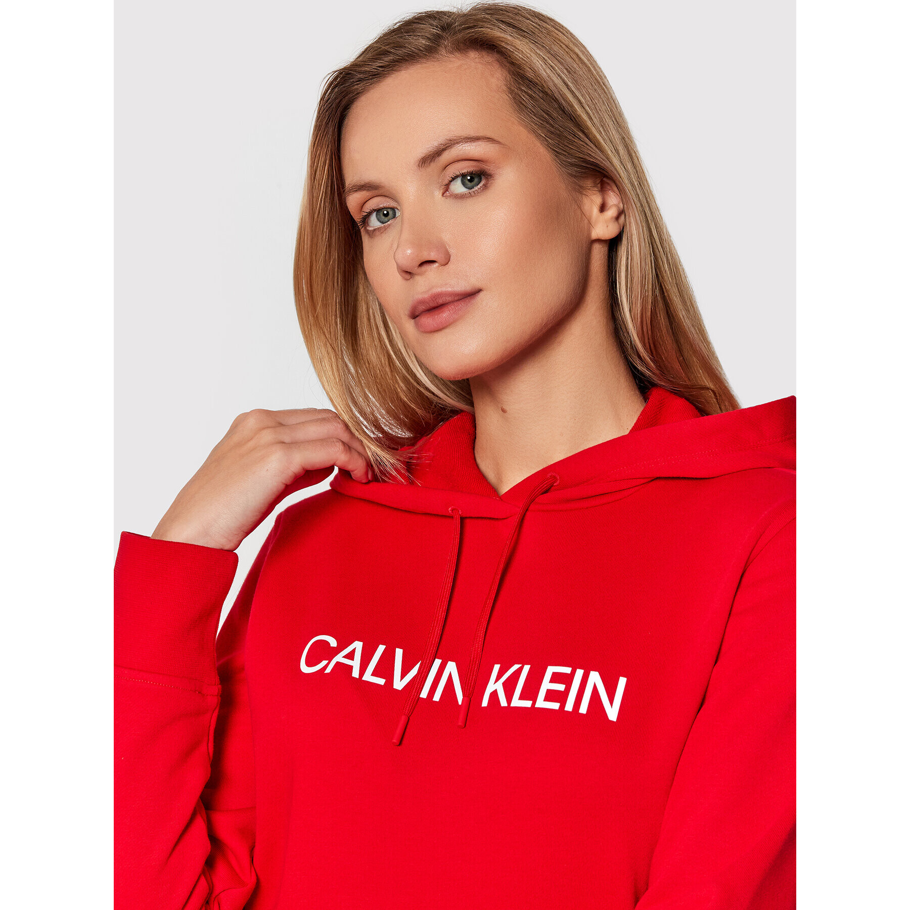 Calvin Klein Performance Mikina 00GWF1W311 Červená Regular Fit - Pepit.sk