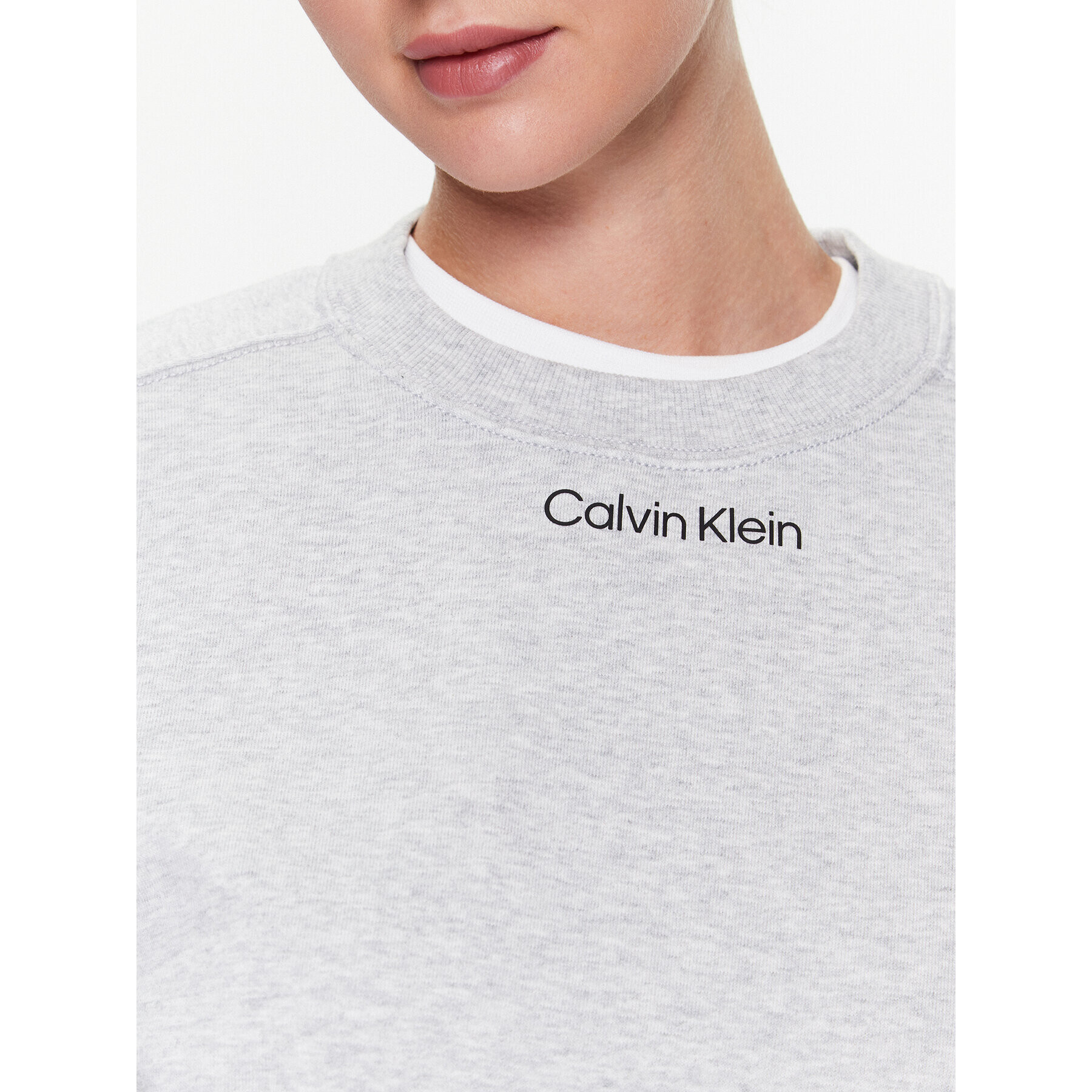 Calvin Klein Performance Mikina 00GWS3W304 Sivá Regular Fit - Pepit.sk