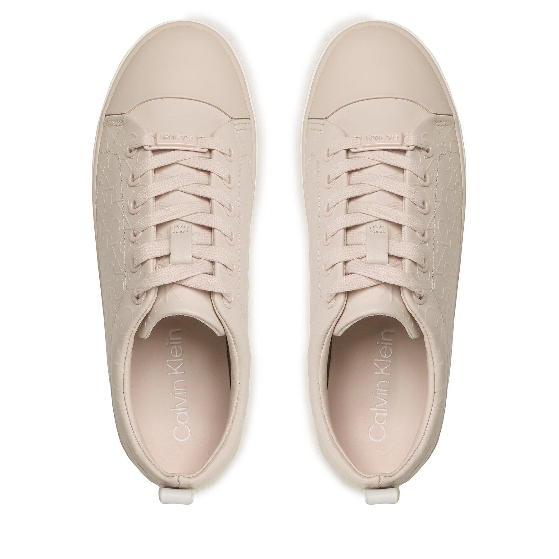 Calvin Klein Plátenky Low Prof Vulc Lace Up HW0HW01412 Béžová - Pepit.sk