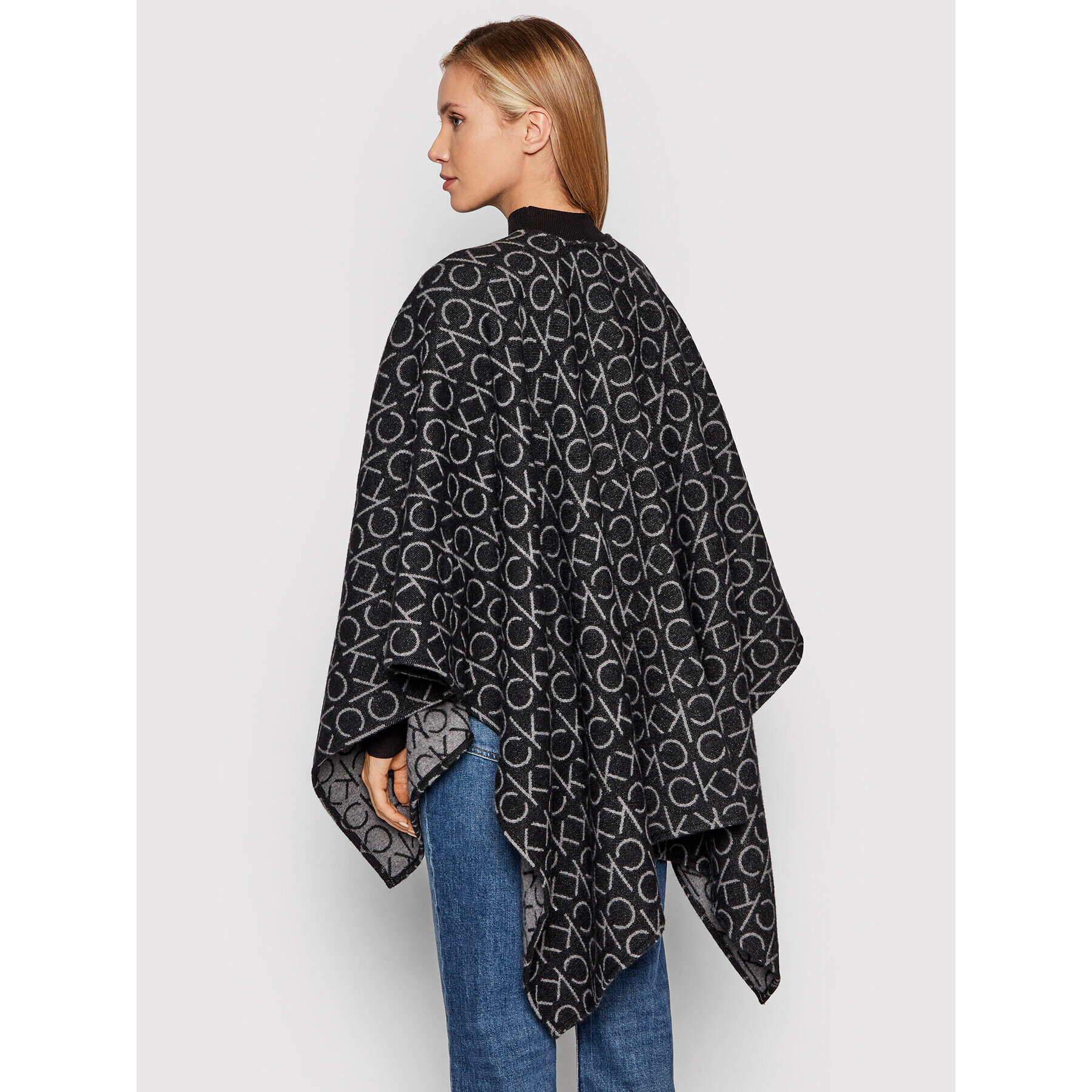 Calvin Klein Pončo Poncho K60K607824 Čierna Regular Fit - Pepit.sk