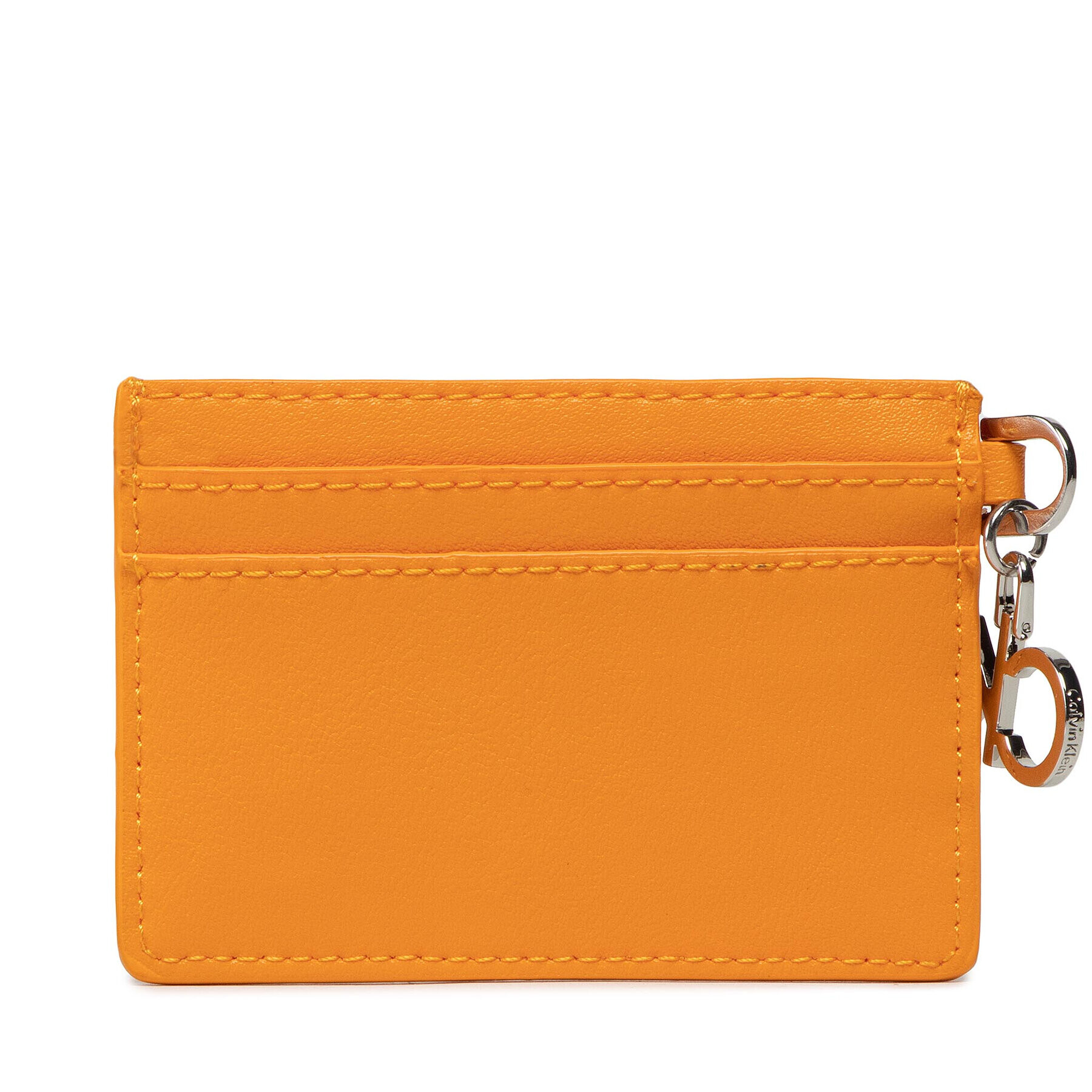 Calvin Klein Puzdro na kreditné karty Re-Lock Cardholder With Charm K60K609135 Oranžová - Pepit.sk