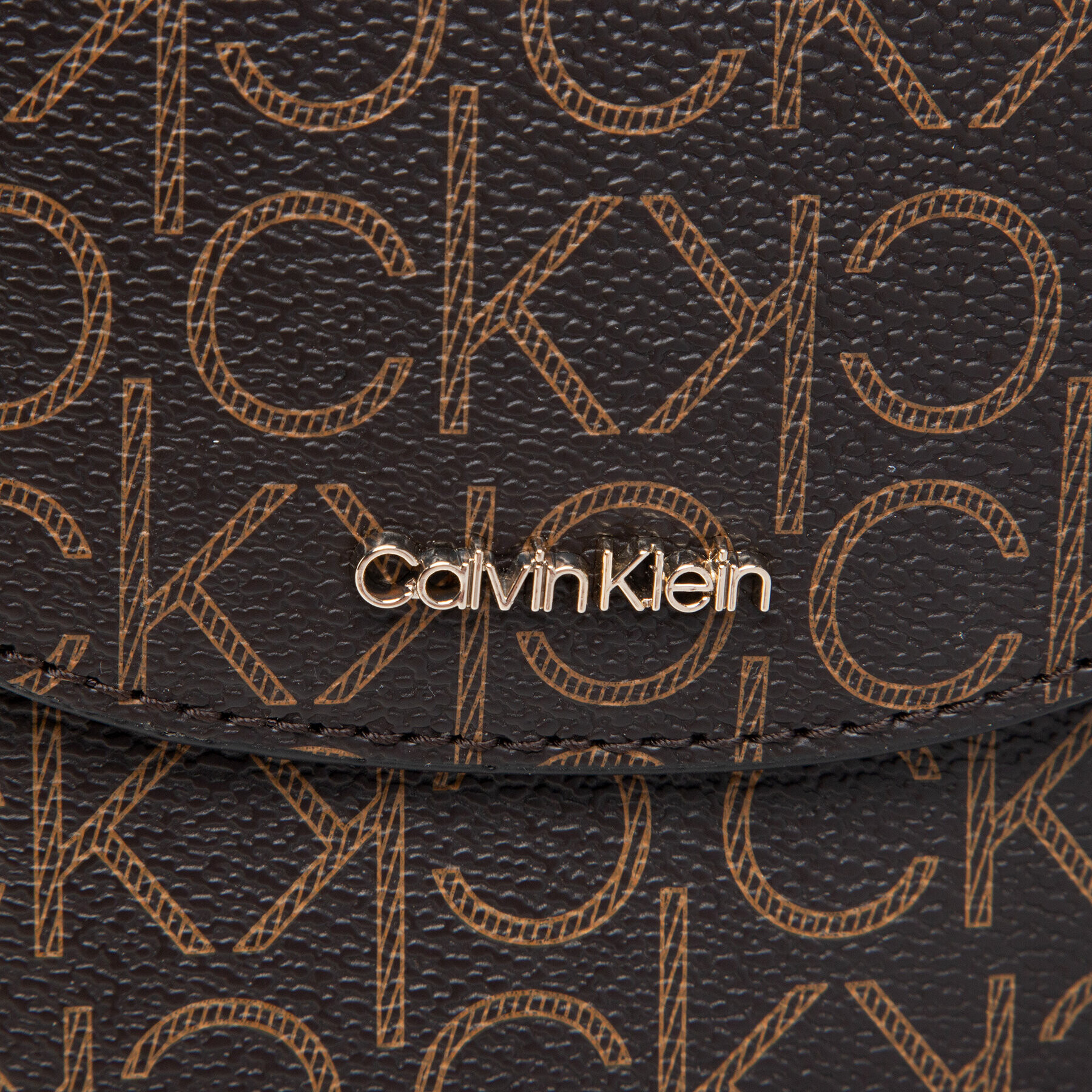 Calvin Klein Puzdro na telefón Ck Must Phone Pouch Xbody Mono K60K608576 Hnedá - Pepit.sk