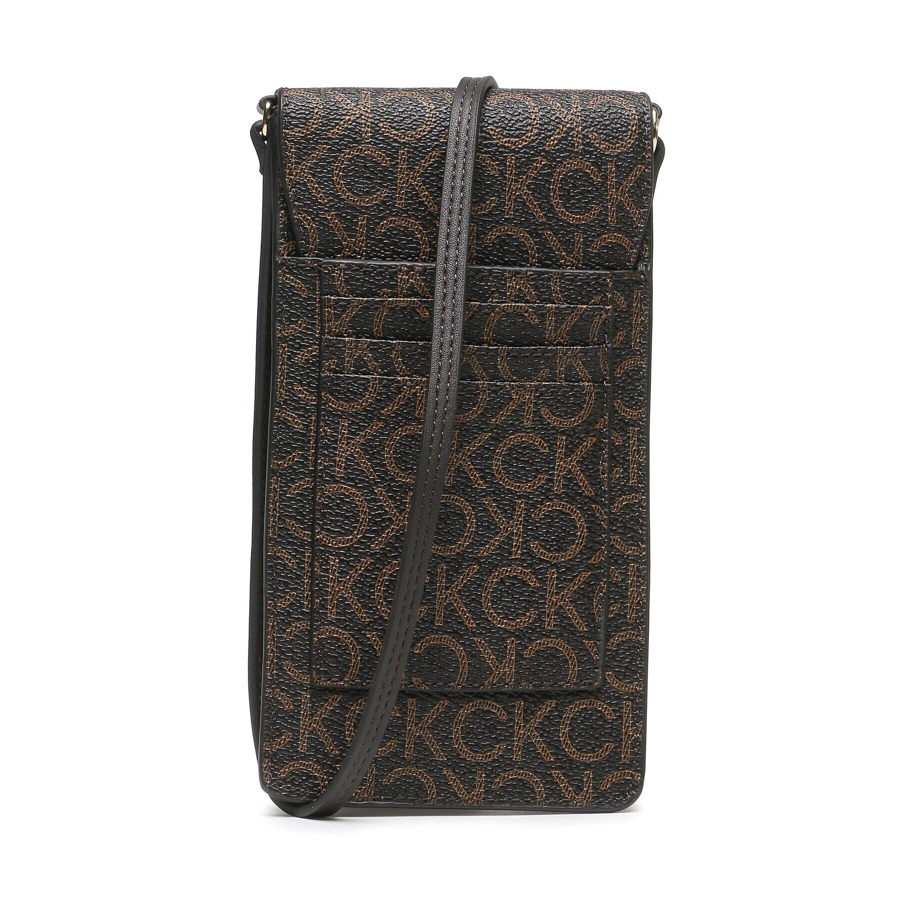 Calvin Klein Puzdro na telefón Ck Must Phone Pouch Xbody-Mono K60K611323 Hnedá - Pepit.sk