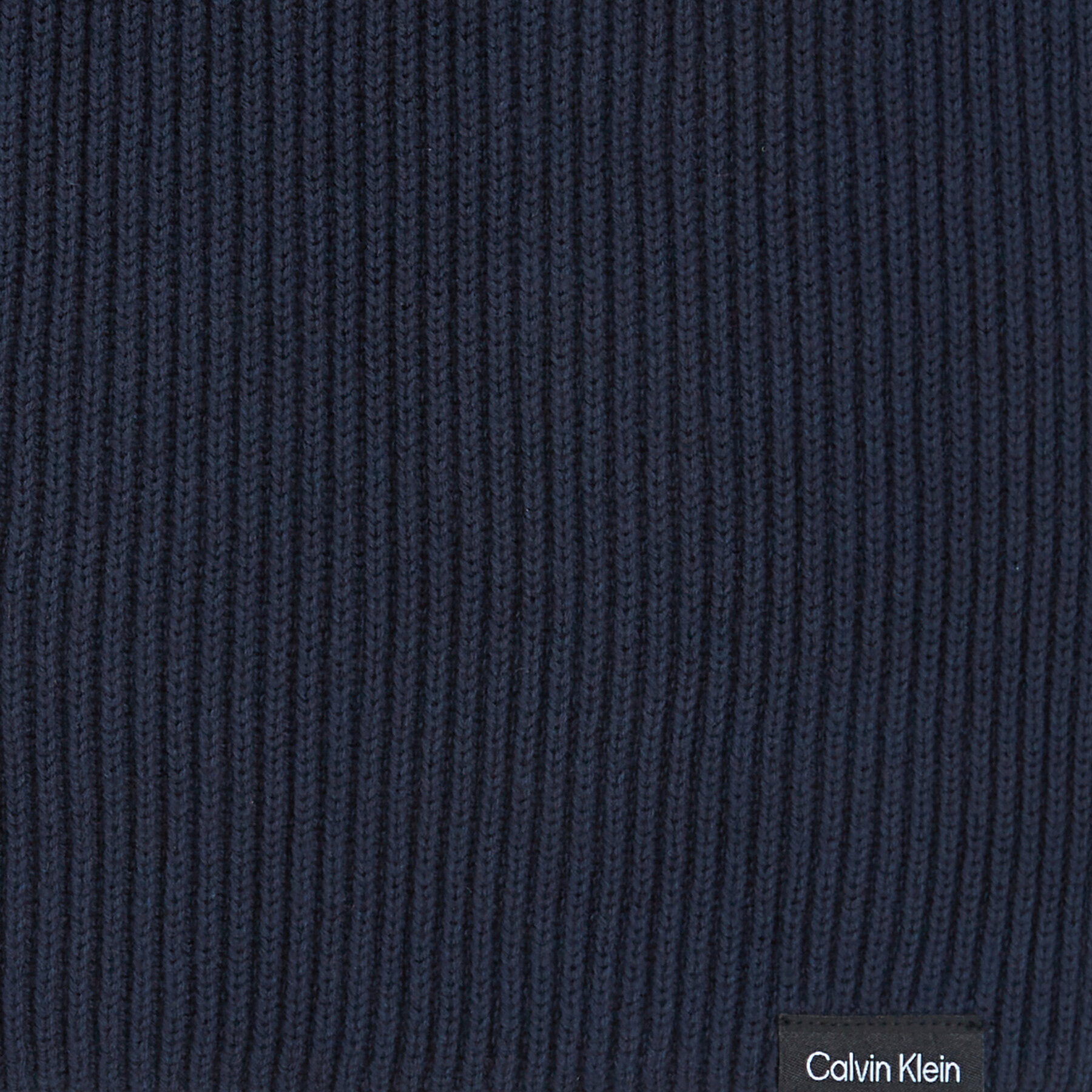 Calvin Klein Šál Classic Cotton Rib Knit Scarf K50K510996 Tmavomodrá - Pepit.sk