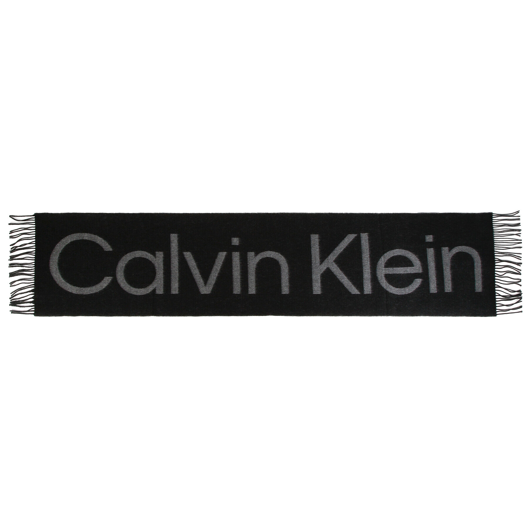 Calvin Klein Šál Dark Jacquard 40X180 K50K509696 Čierna - Pepit.sk