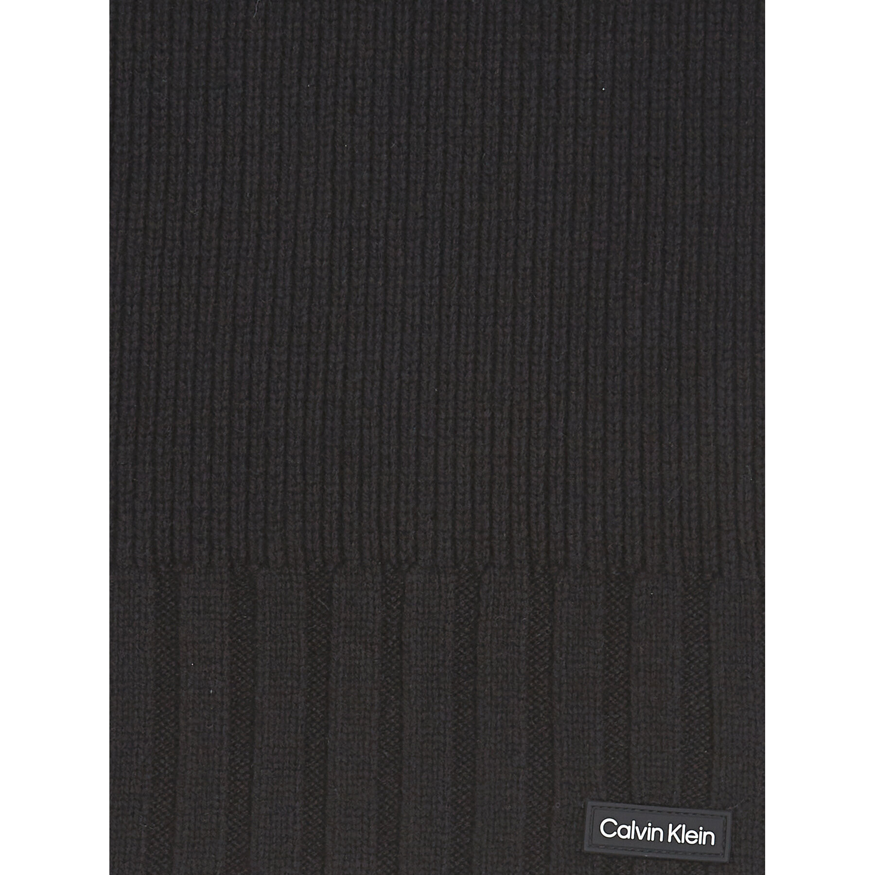 Calvin Klein Šál Elevated Rib Knit Scarf K50K511006 Čierna - Pepit.sk