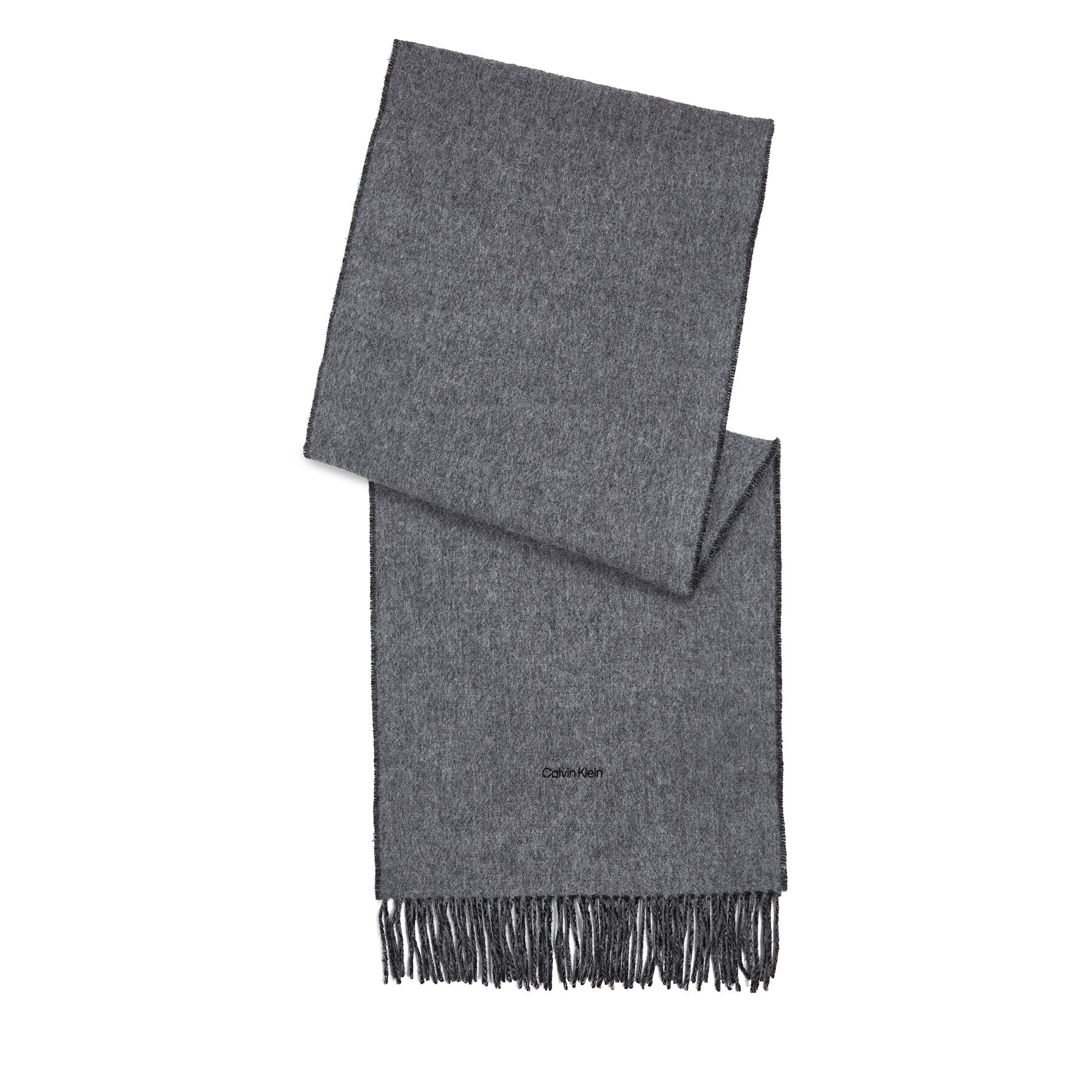 Calvin Klein Šál Fringes Two Tones Scarf 40X200 K60K611111 Čierna - Pepit.sk