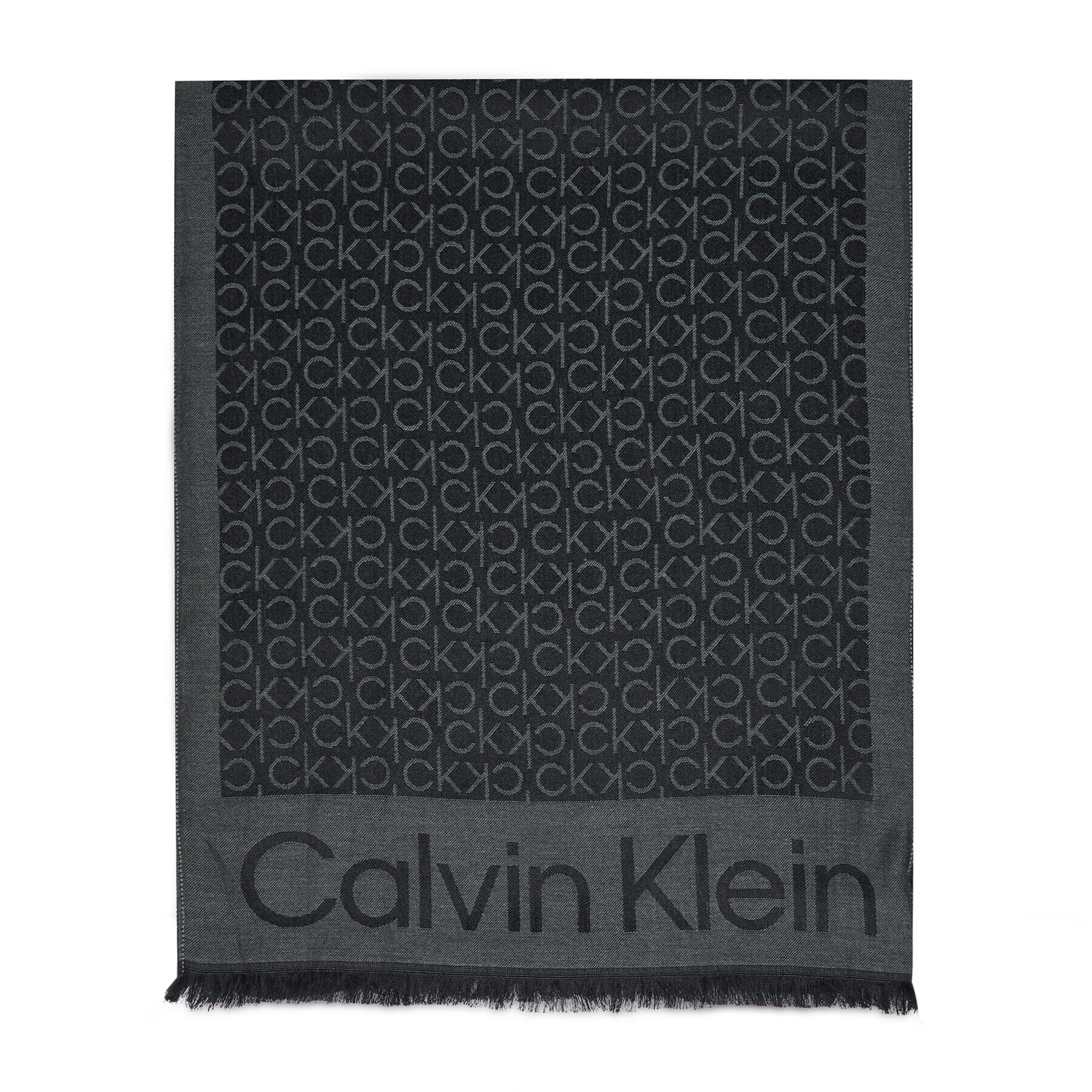 Calvin Klein Šál Monogram Jacquard Scard K50K507438 Čierna - Pepit.sk