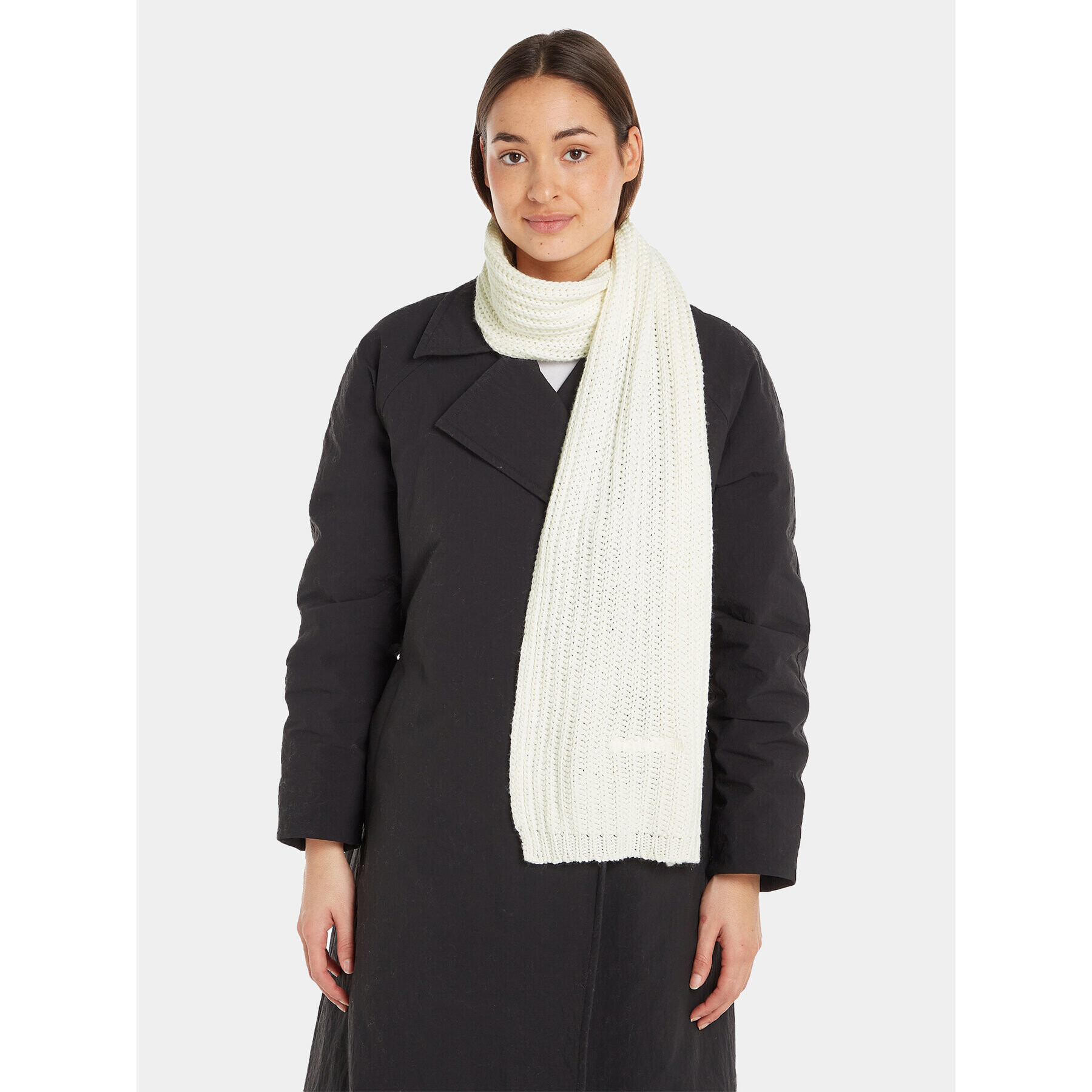 Calvin Klein Šál Oversized Knit Scarf 30X180 K60K608496 Écru - Pepit.sk