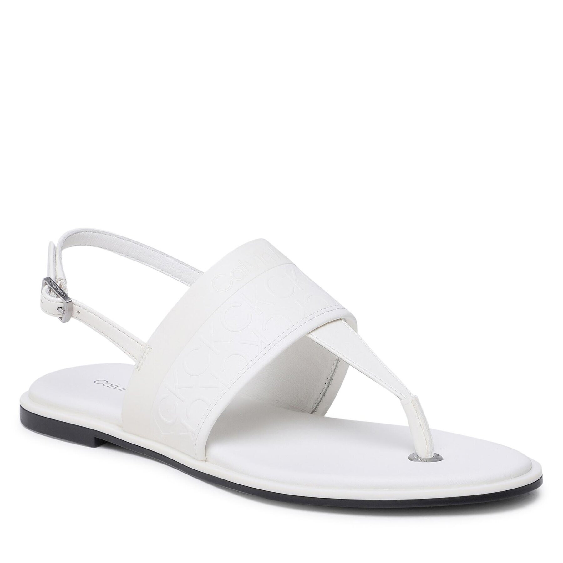 Calvin Klein Sandále Almond Tp Sandal HW0HW01536 Écru - Pepit.sk