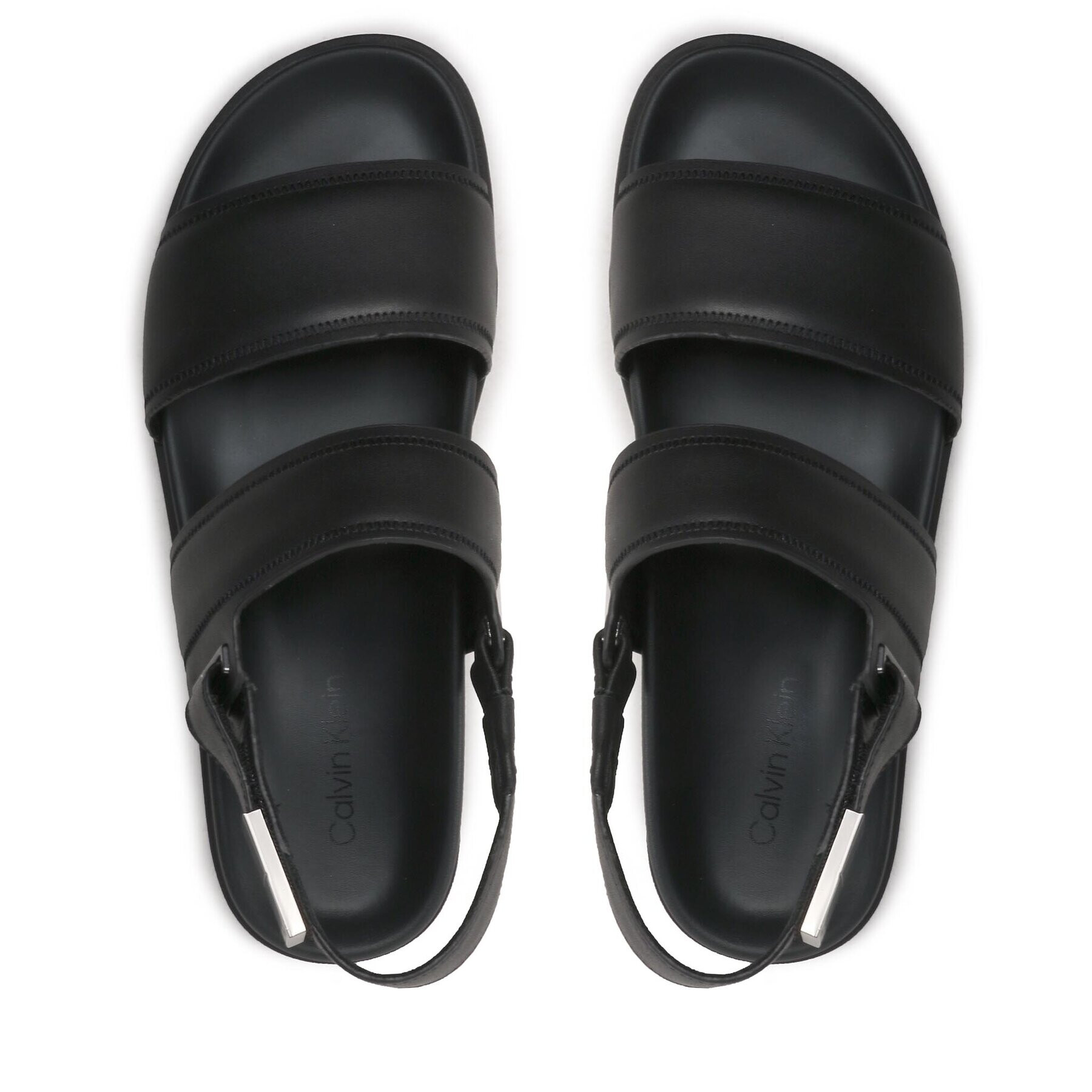 Calvin Klein Sandále Back Strap Sandal Lth HM0HM00946 Čierna - Pepit.sk