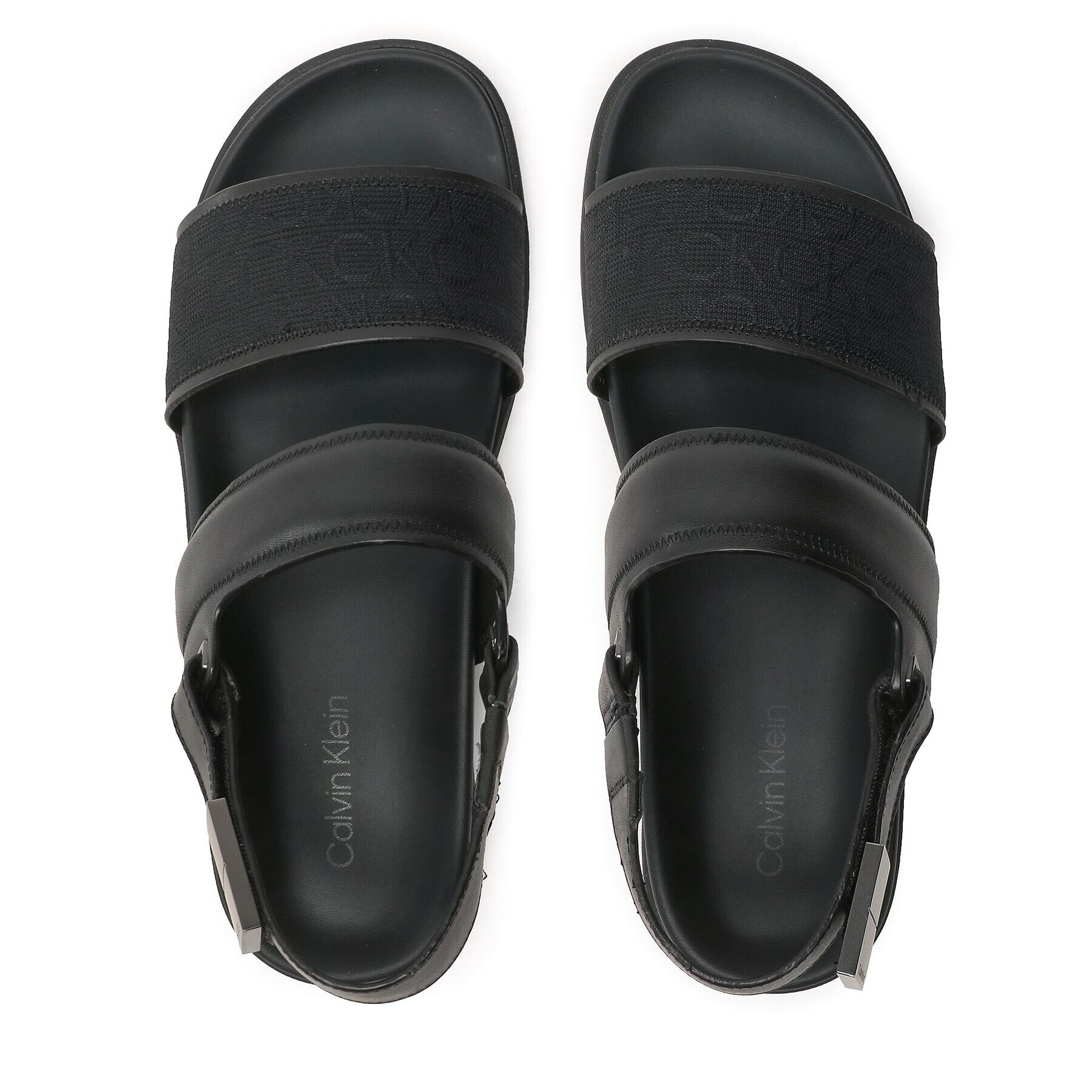 Calvin Klein Sandále Back Strap Sandal Mono Jq HM0HM00970 Čierna - Pepit.sk