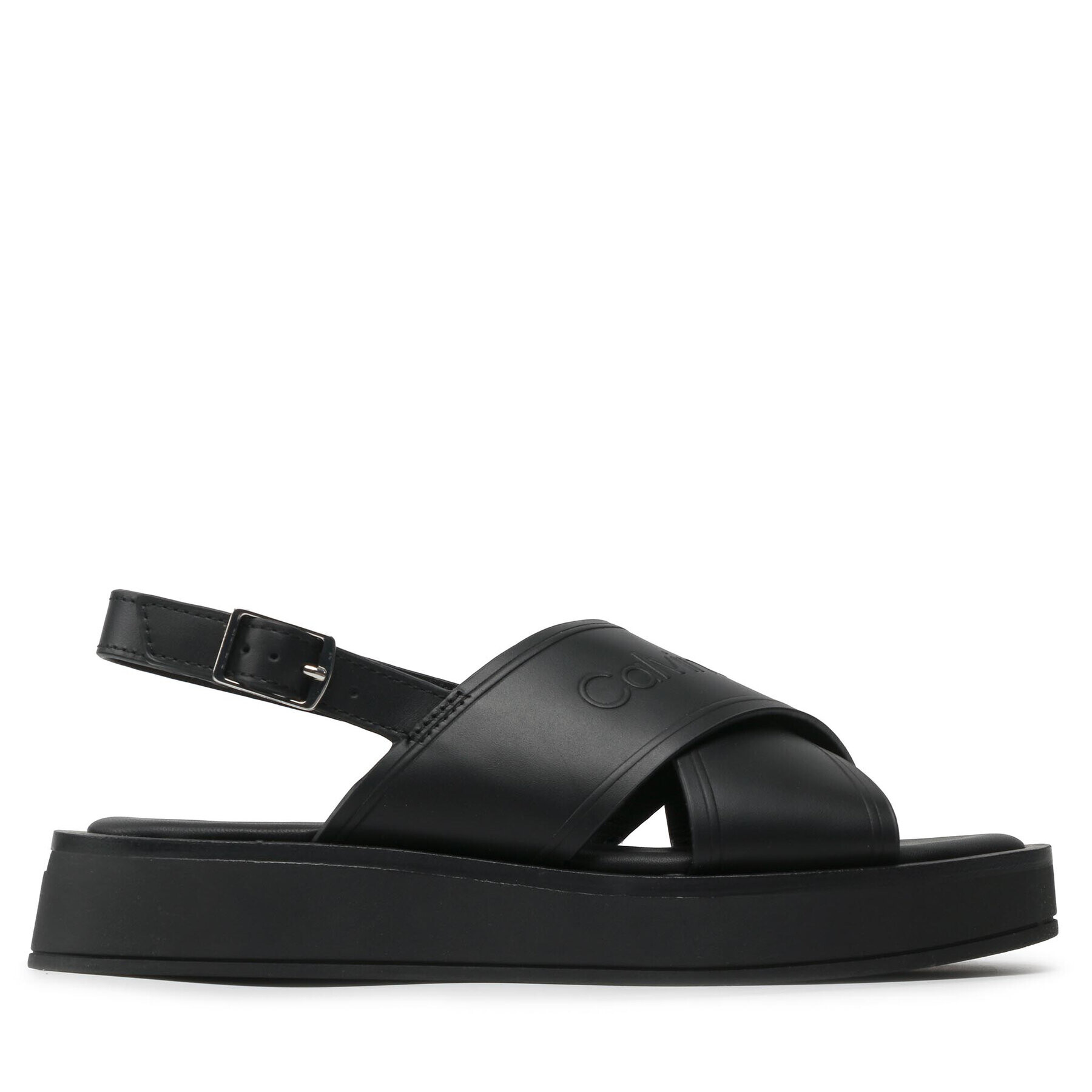 Calvin Klein Sandále Flatform Sandal Hf HW0HW01139 Čierna - Pepit.sk