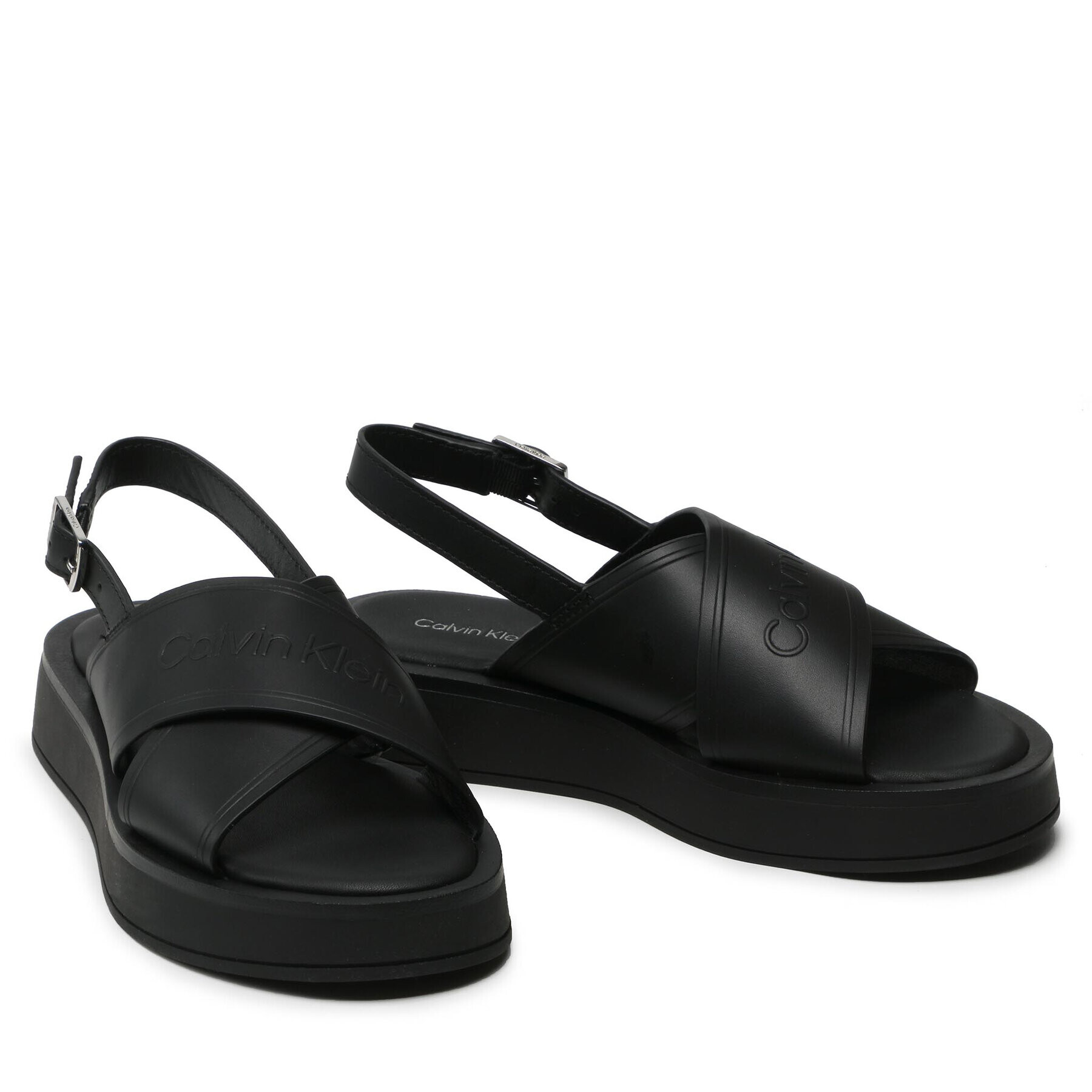 Calvin Klein Sandále Flatform Sandal Hf HW0HW01139 Čierna - Pepit.sk