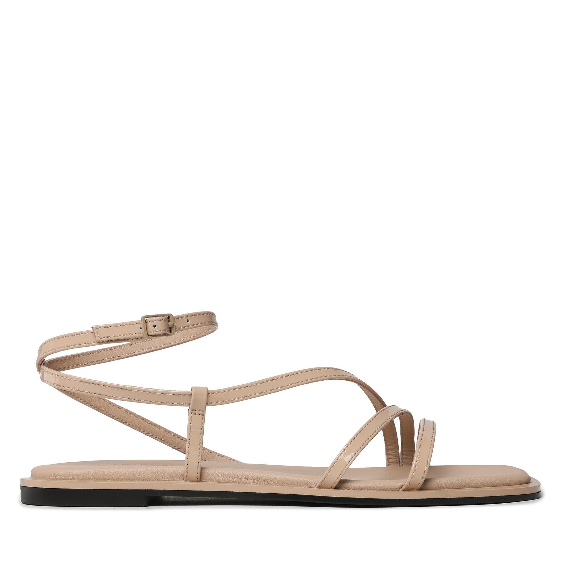 Calvin Klein Sandále Squared Sandal HW0HW01603 Béžová - Pepit.sk