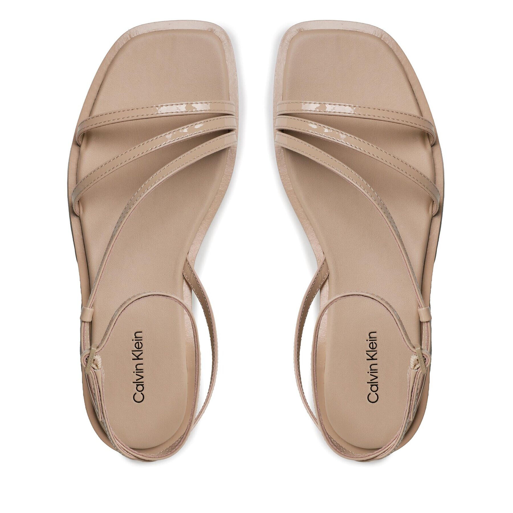 Calvin Klein Sandále Squared Sandal HW0HW01603 Béžová - Pepit.sk