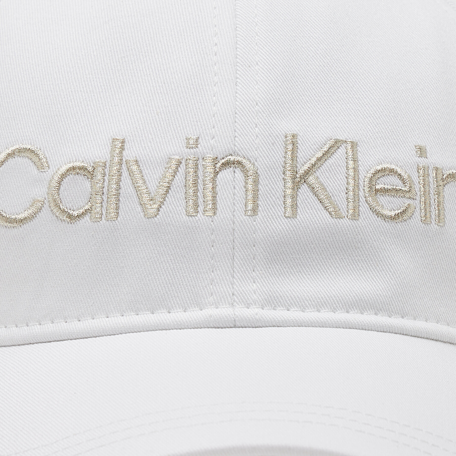 Calvin Klein Šiltovka Must Minimum Logo K60K610613 Biele zlato - Pepit.sk