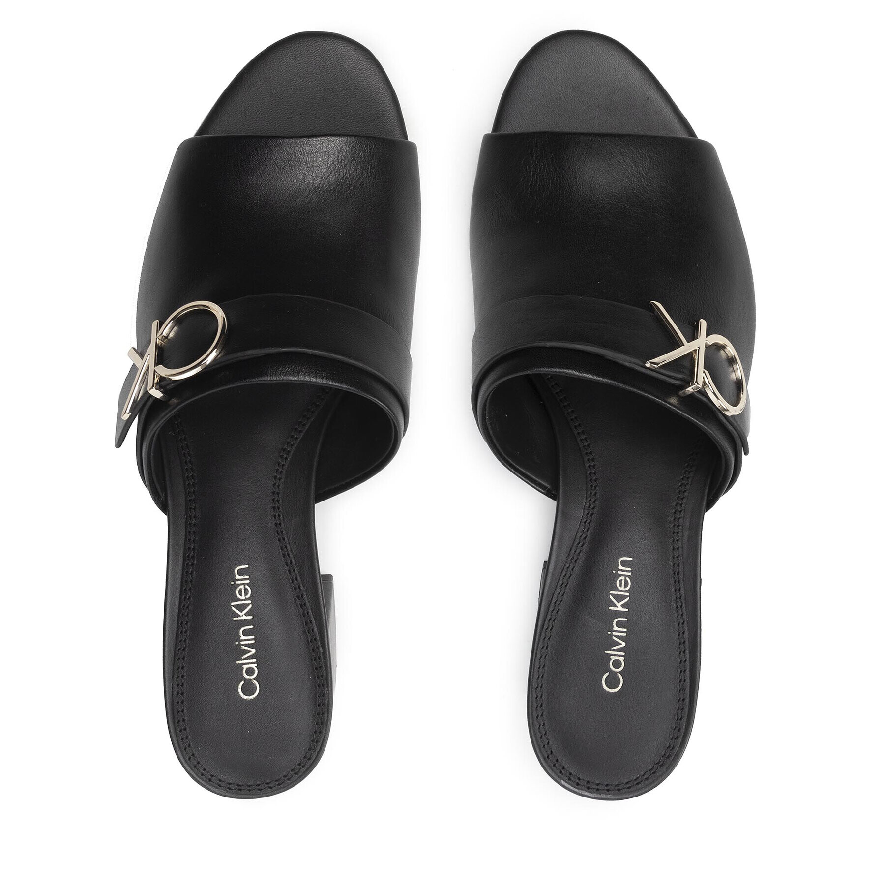 Calvin Klein Šľapky Almond Blk Hl Mule 45 HW0HW00709 Čierna - Pepit.sk