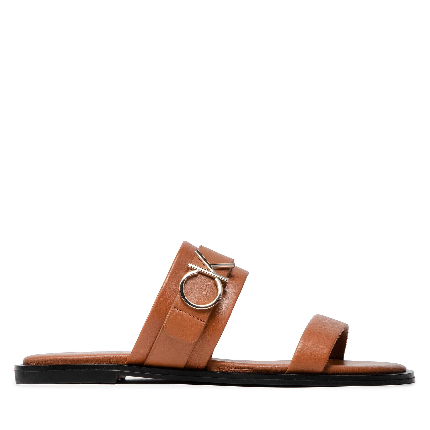 Calvin Klein Šľapky Almond Flat Slide Whdw HW0HW00679 Hnedá - Pepit.sk