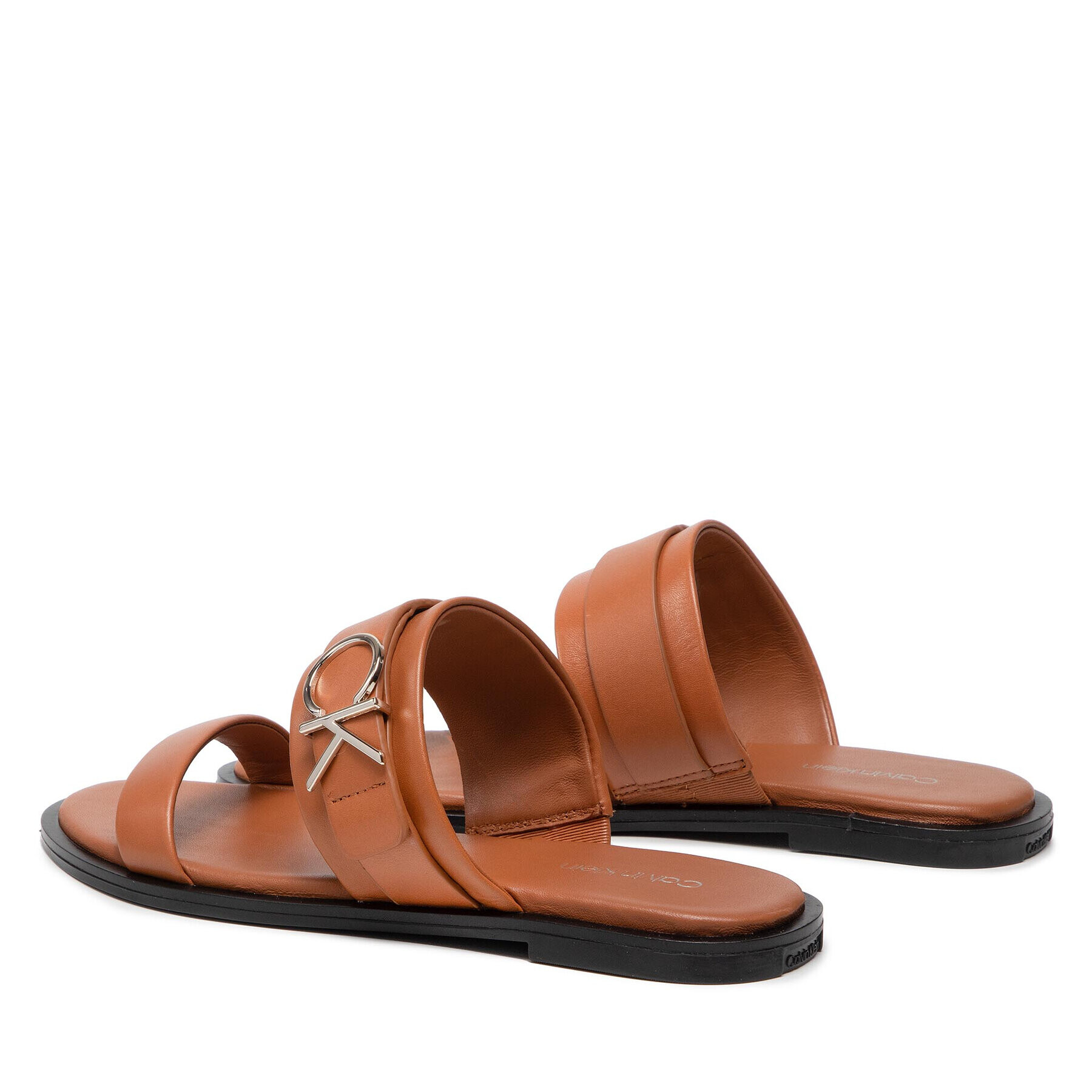 Calvin Klein Šľapky Almond Flat Slide Whdw HW0HW00679 Hnedá - Pepit.sk