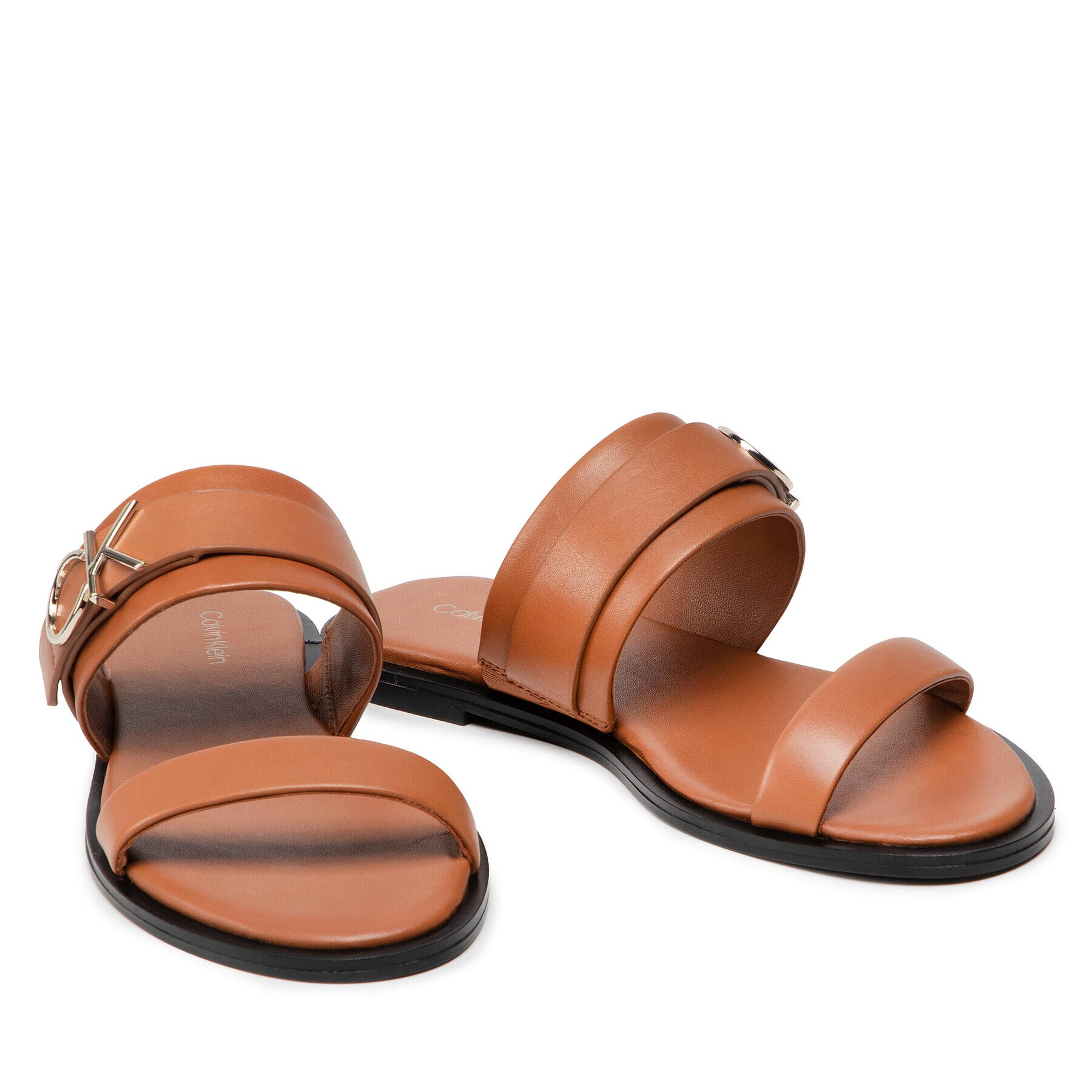 Calvin Klein Šľapky Almond Flat Slide Whdw HW0HW00679 Hnedá - Pepit.sk