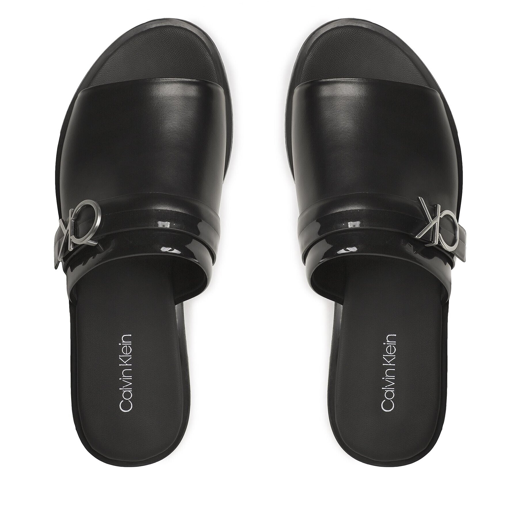 Calvin Klein Šľapky Almond Slide Sandal W/Hw HW0HW01604 Čierna - Pepit.sk