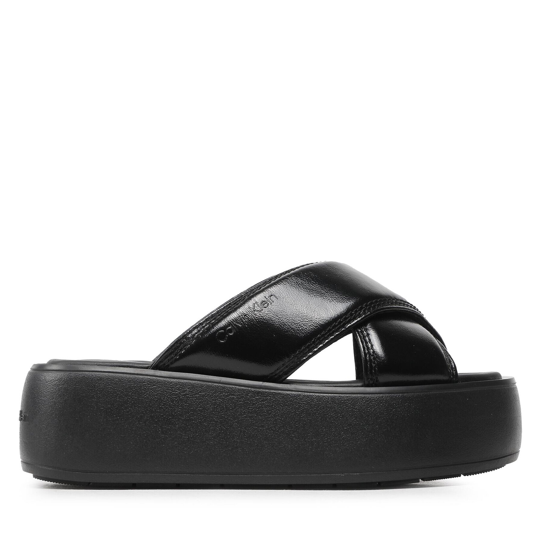 Calvin Klein Šľapky Bubble Slide- Pat HW0HW01469 Čierna - Pepit.sk