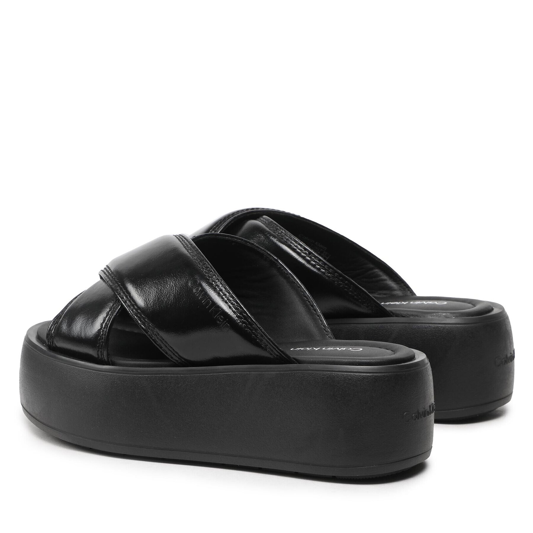 Calvin Klein Šľapky Bubble Slide- Pat HW0HW01469 Čierna - Pepit.sk