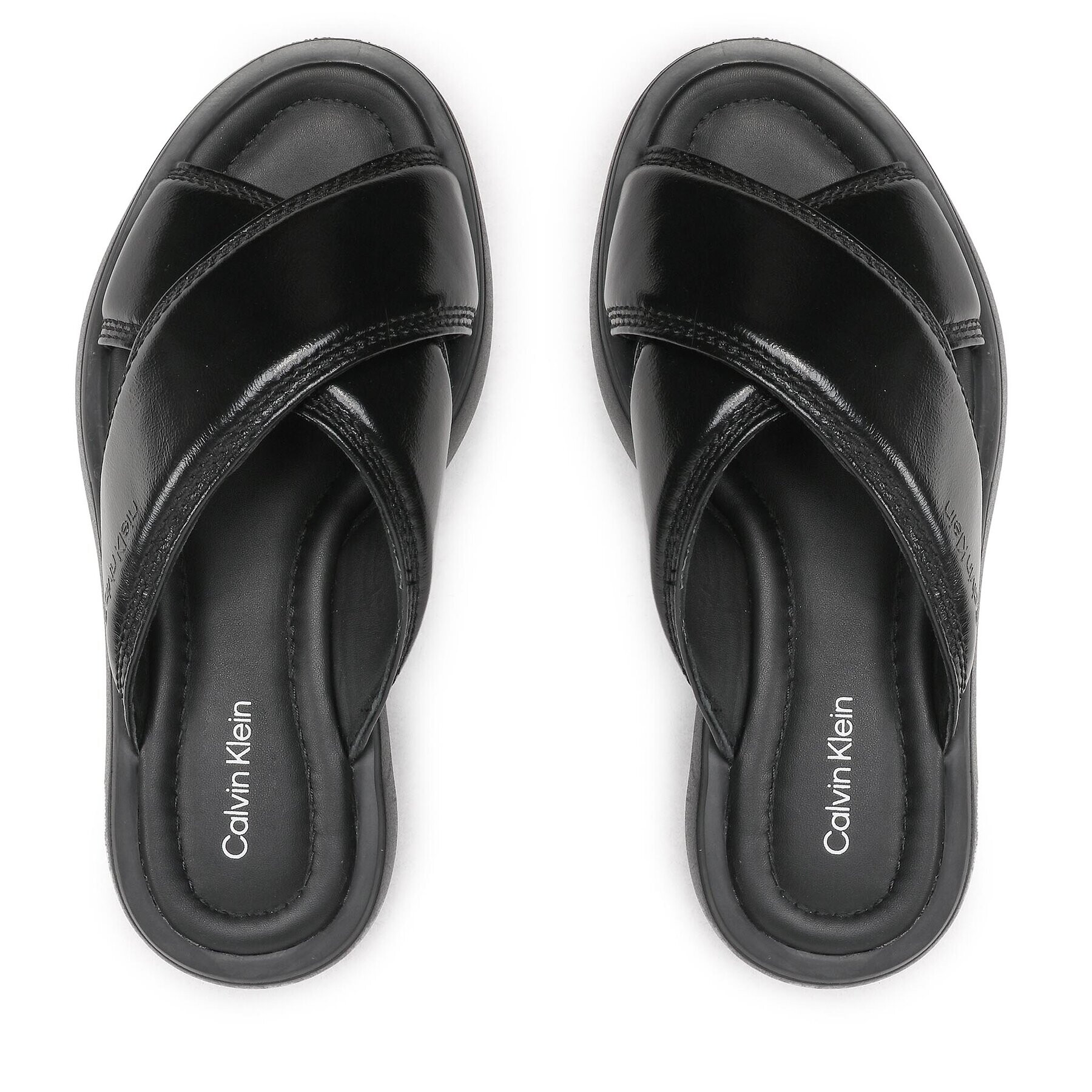 Calvin Klein Šľapky Bubble Slide- Pat HW0HW01469 Čierna - Pepit.sk