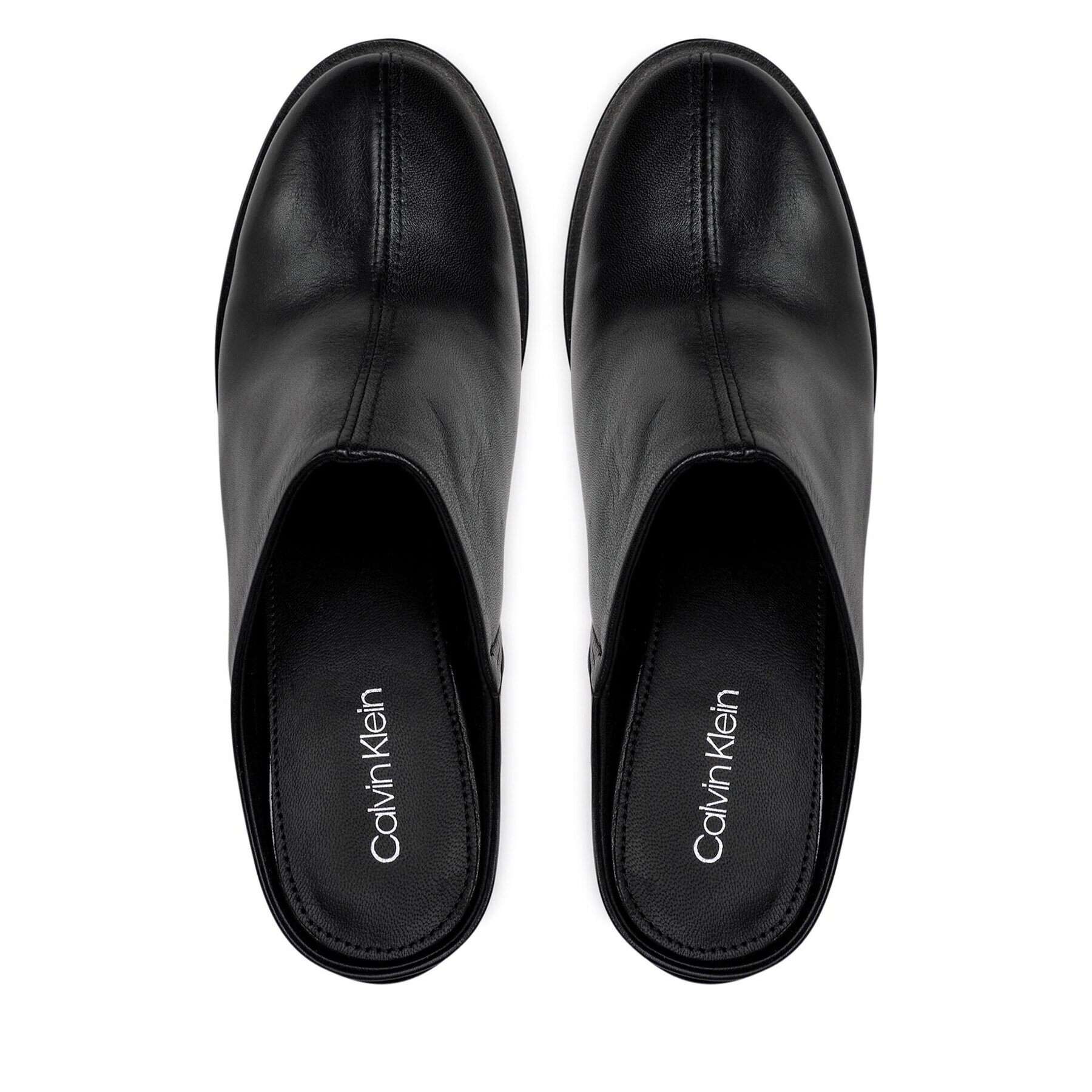 Calvin Klein Šľapky Curved Stil Mule 80 HW0HW01542 Čierna - Pepit.sk