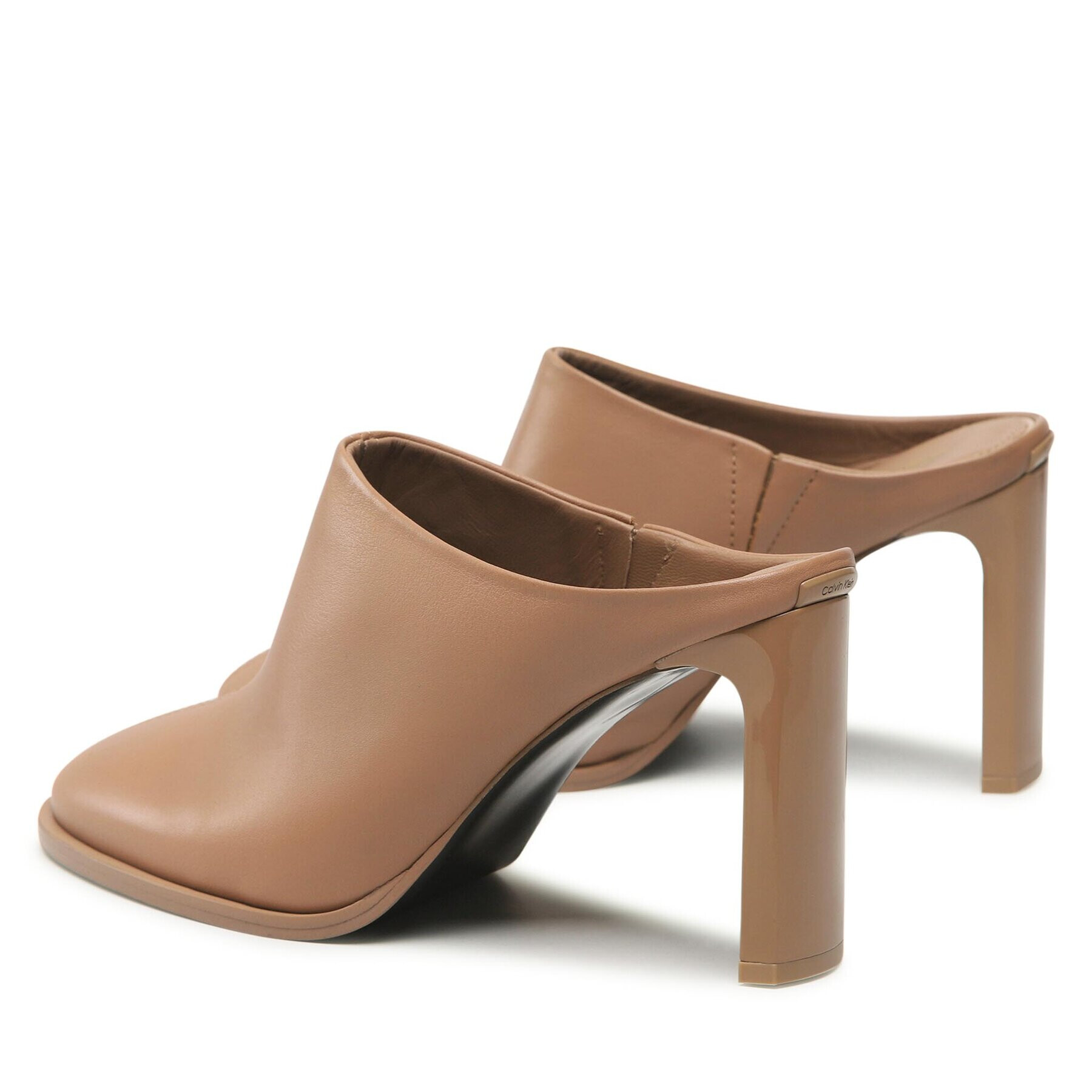 Calvin Klein Šľapky Curved Stil Mule 80 HW0HW01542 Hnedá - Pepit.sk