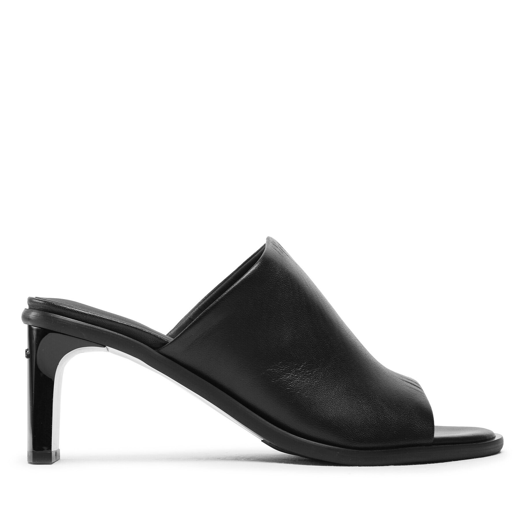 Calvin Klein Šľapky Curved Stiletto Mule HW0HW01628 BEH Čierna - Pepit.sk