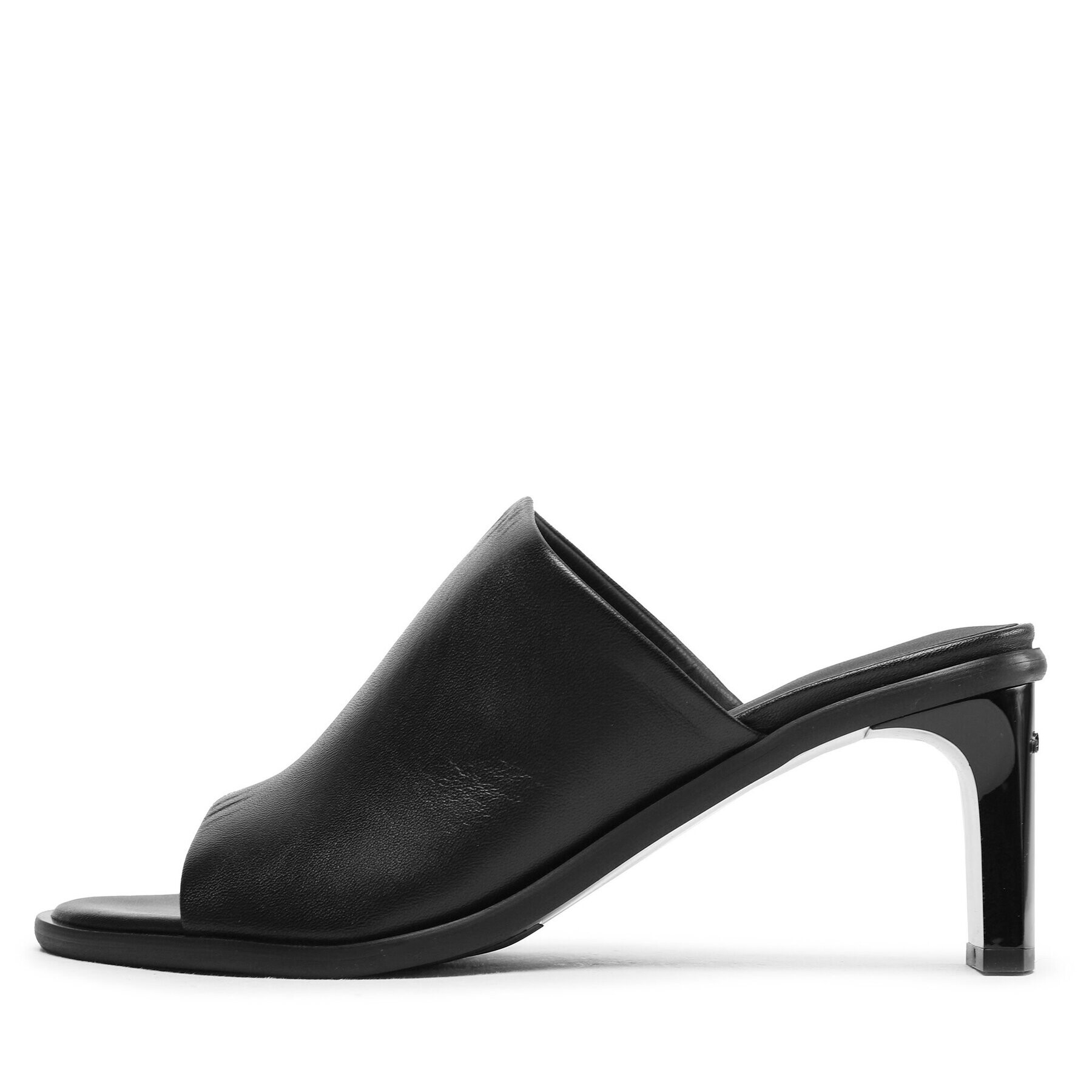 Calvin Klein Šľapky Curved Stiletto Mule HW0HW01628 BEH Čierna - Pepit.sk