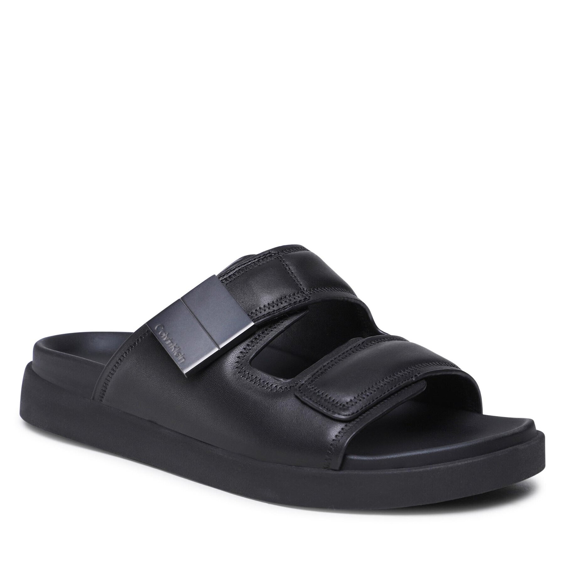 Calvin Klein Šľapky Double Strap Sandal HM0HM00945 Čierna - Pepit.sk