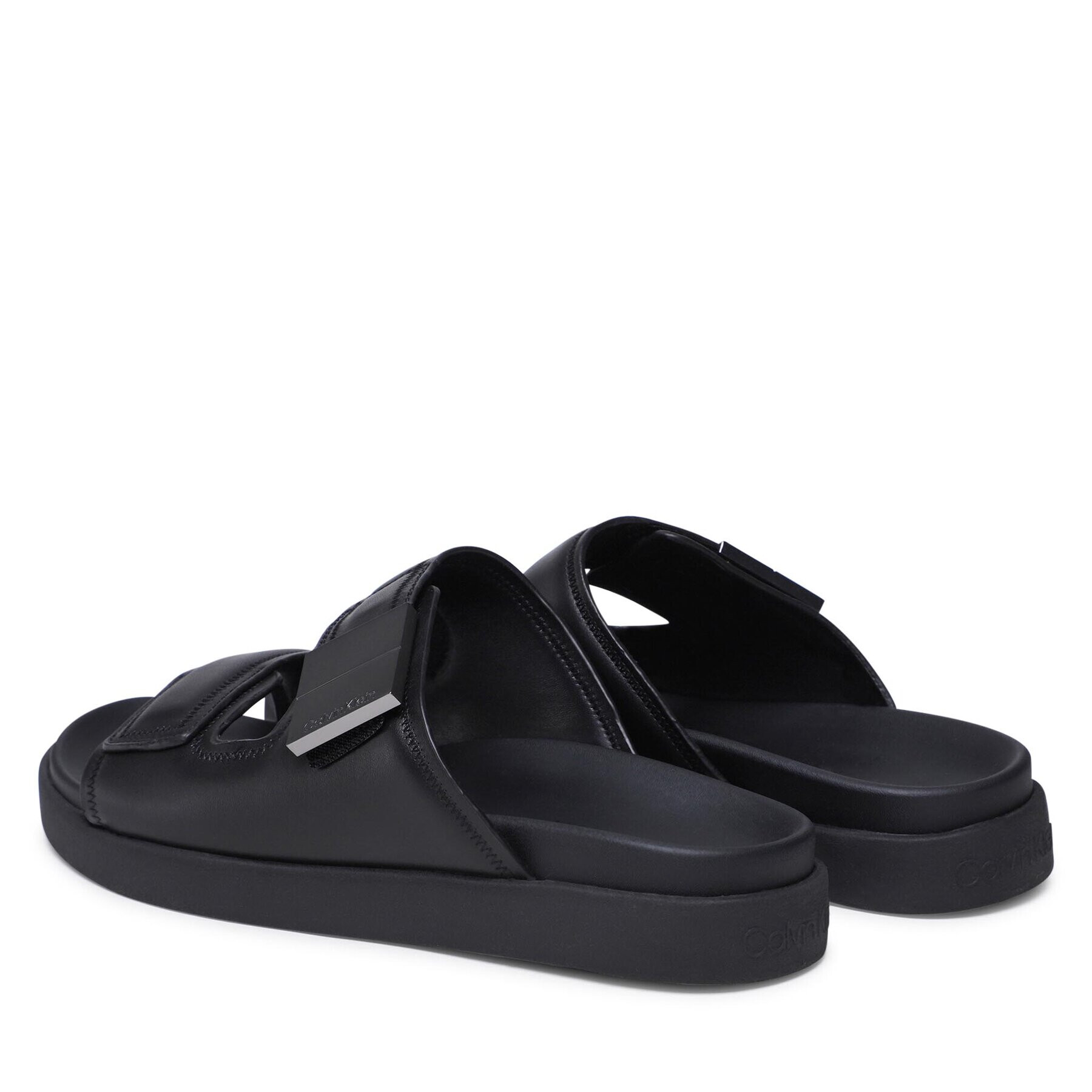 Calvin Klein Šľapky Double Strap Sandal HM0HM00945 Čierna - Pepit.sk