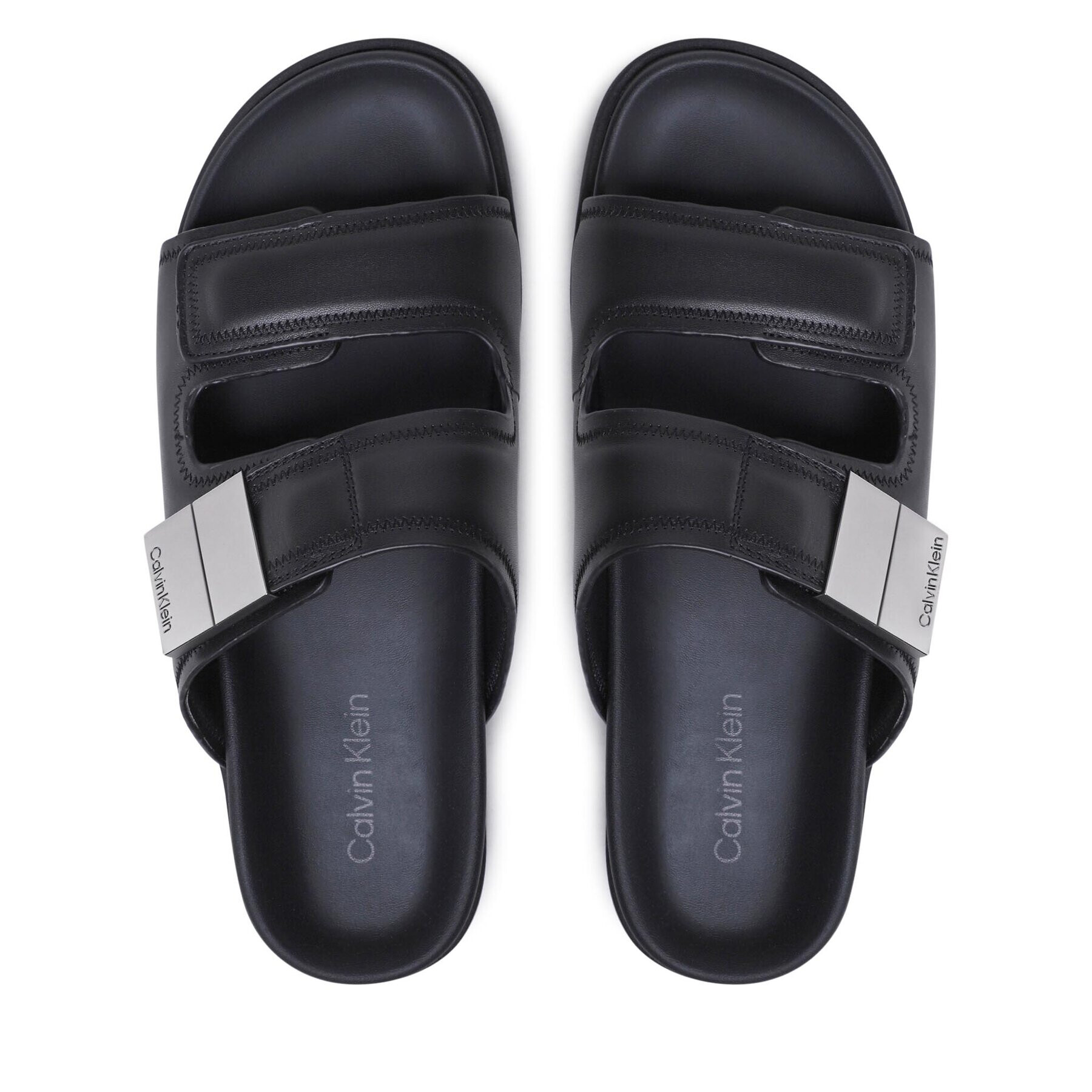 Calvin Klein Šľapky Double Strap Sandal HM0HM00945 Čierna - Pepit.sk