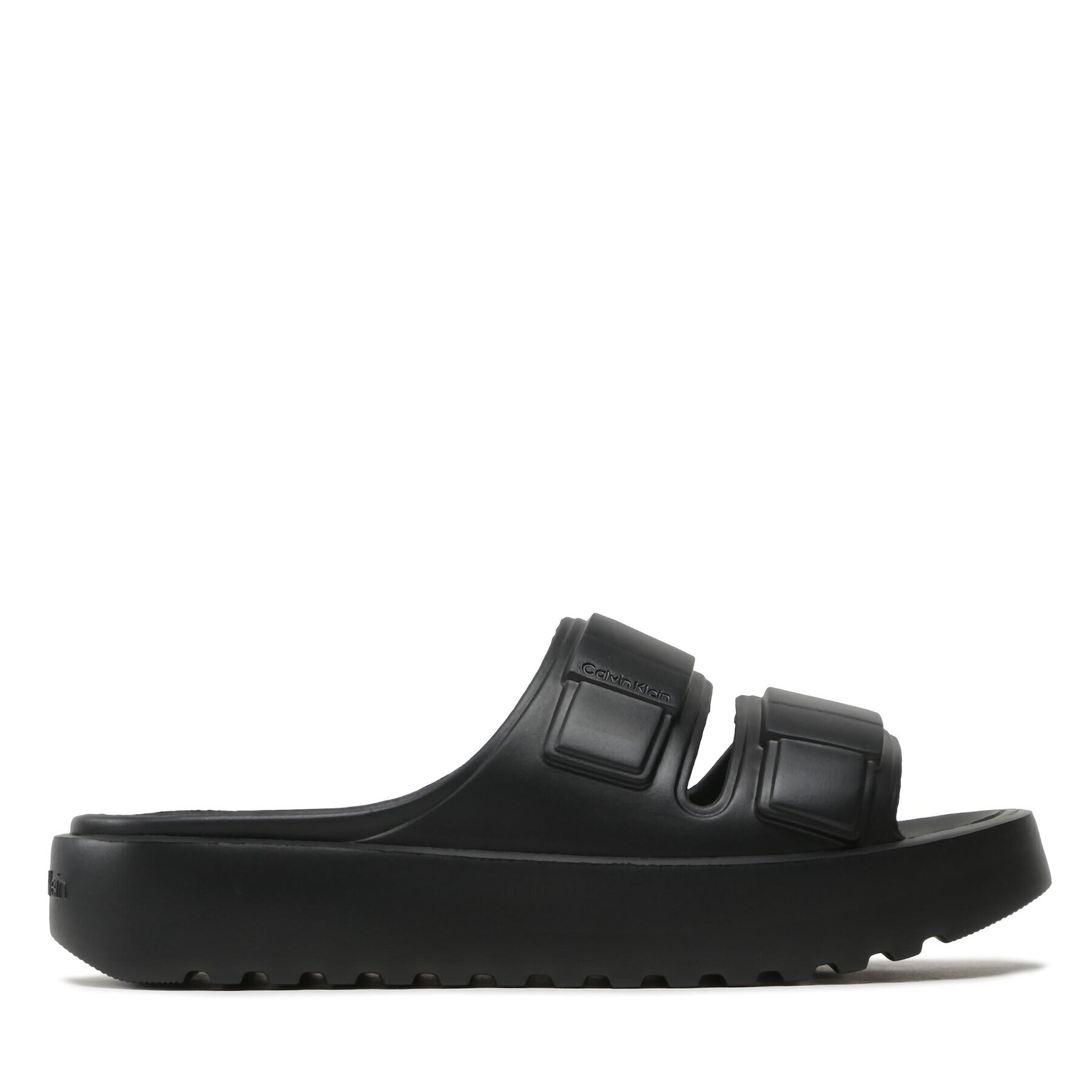 Calvin Klein Šľapky Double Strap Slipper HM0HM00967 Čierna - Pepit.sk