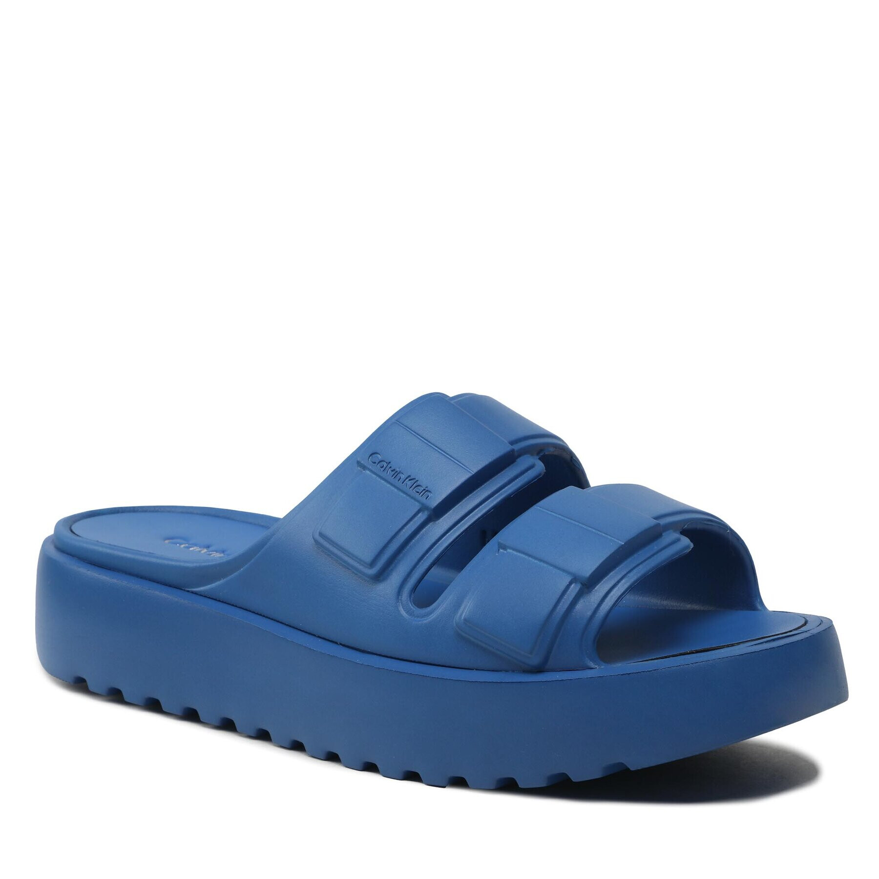 Calvin Klein Šľapky Double Strap Slipper HM0HM00967 Modrá - Pepit.sk