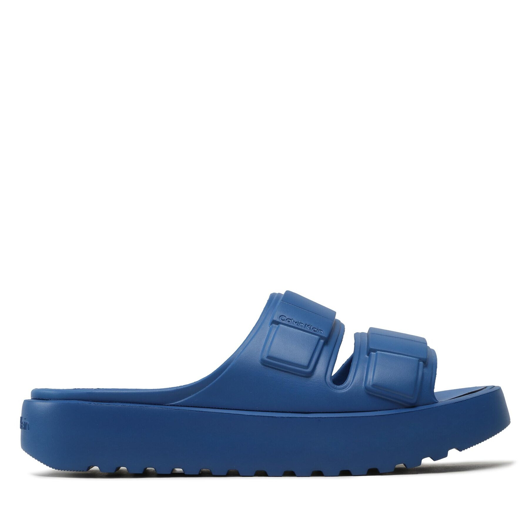 Calvin Klein Šľapky Double Strap Slipper HM0HM00967 Modrá - Pepit.sk