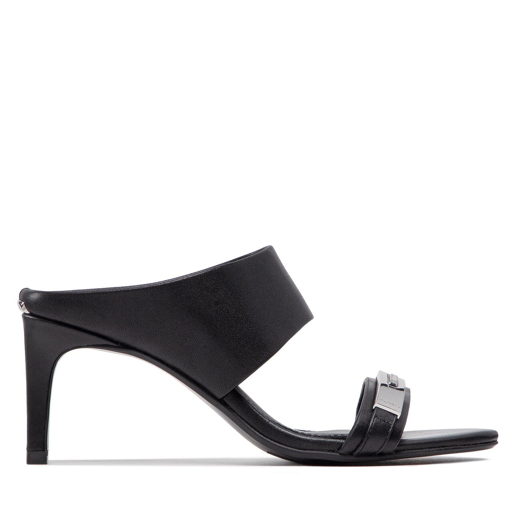 Calvin Klein Šľapky Essentia Mule Sndl W/Hdw 70-Lth HW0HW01188 Čierna - Pepit.sk