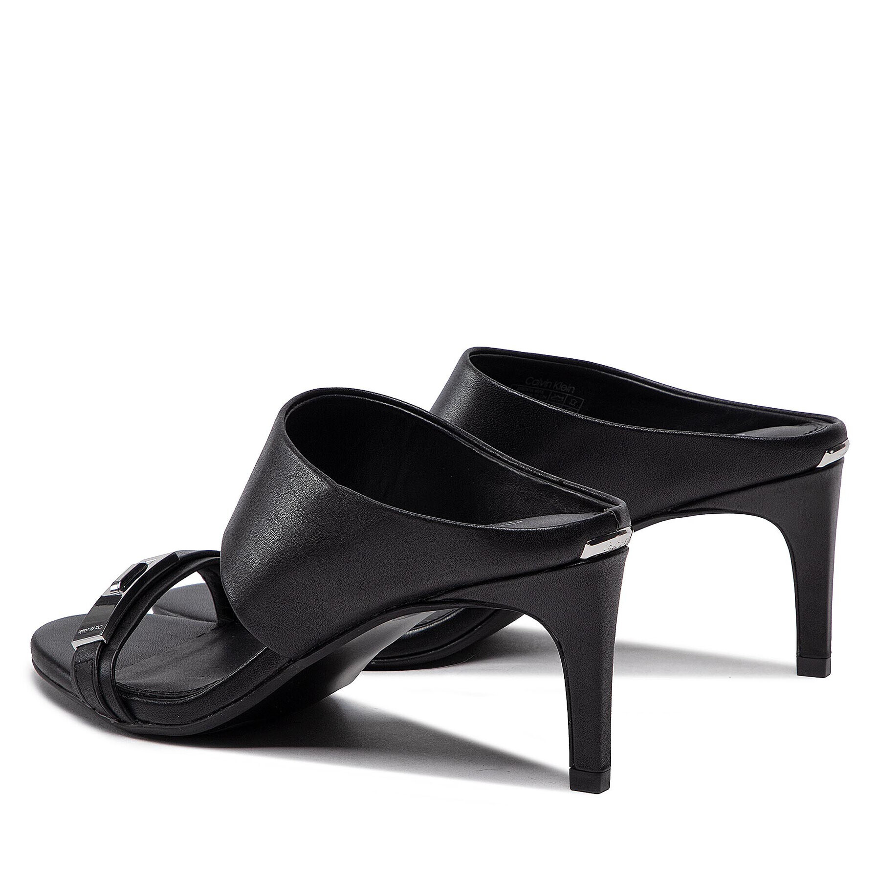 Calvin Klein Šľapky Essentia Mule Sndl W/Hdw 70-Lth HW0HW01188 Čierna - Pepit.sk