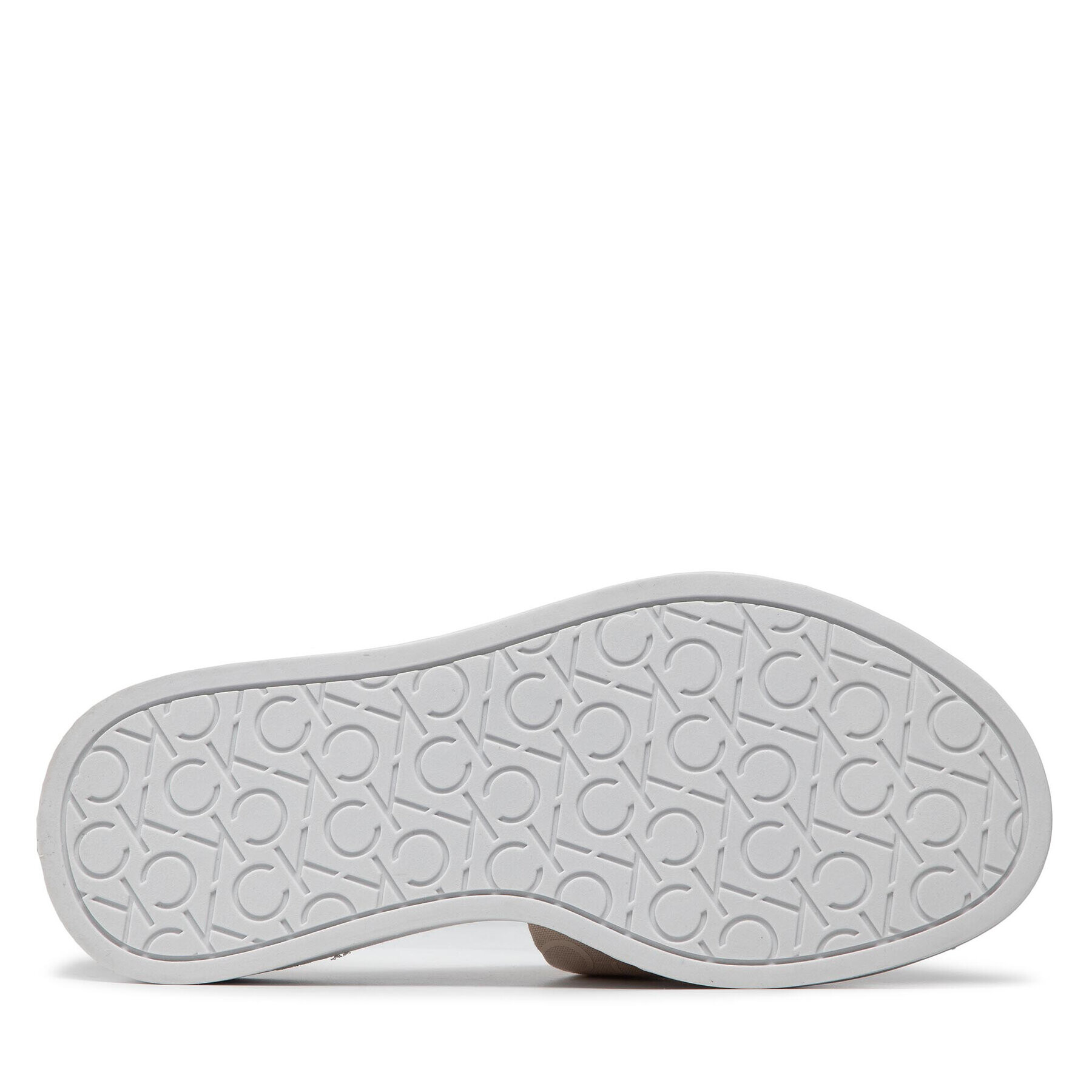 Calvin Klein Šľapky Flatform Slide - Canv Mono HW0HW00893 Béžová - Pepit.sk