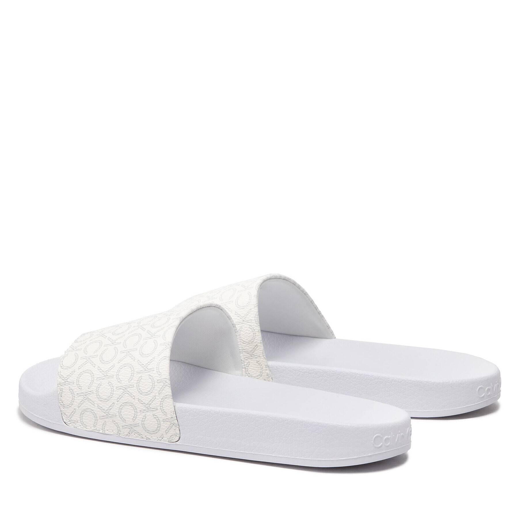 Calvin Klein Šľapky Pool Slide Pu Mono HW0HW01185 Biela - Pepit.sk