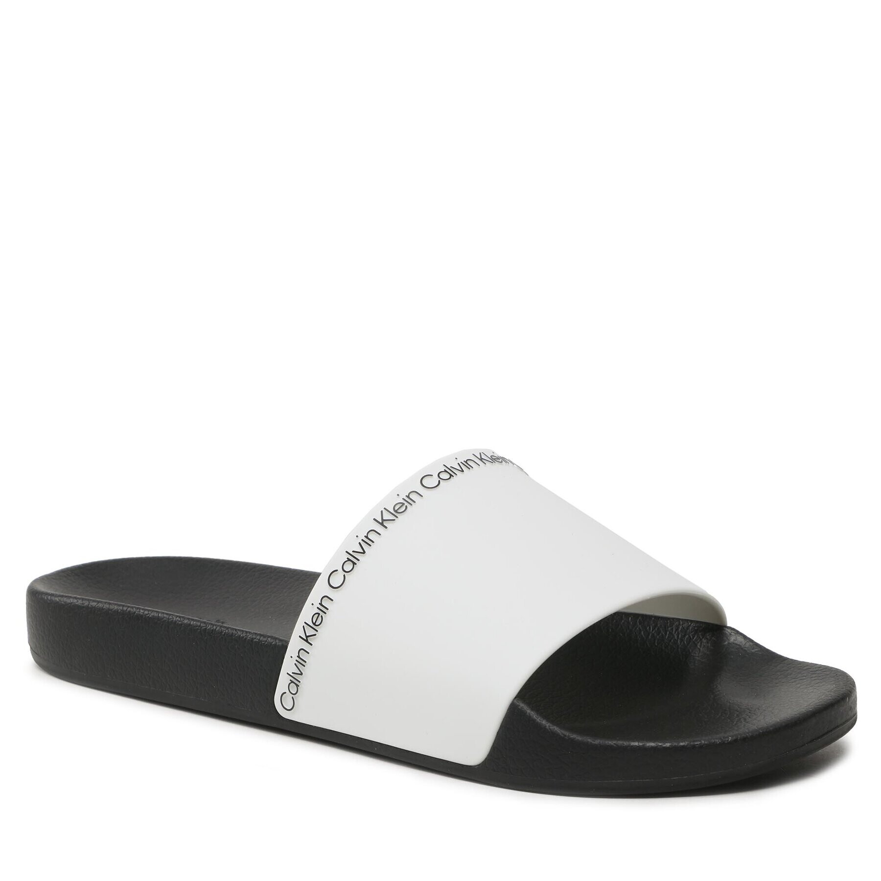 Calvin Klein Šľapky Pool Slide Rubber HM0HM00981 Biela - Pepit.sk