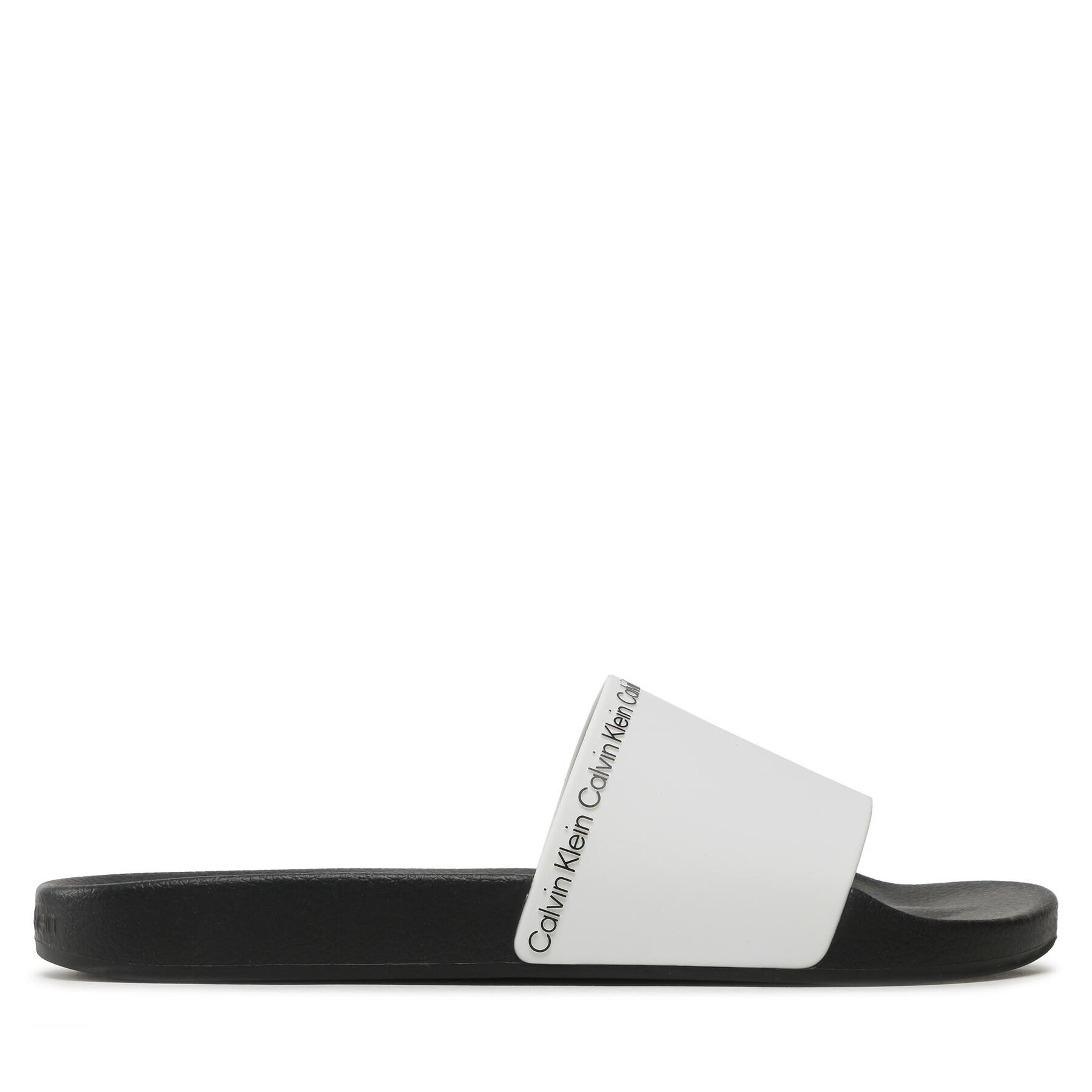 Calvin Klein Šľapky Pool Slide Rubber HM0HM00981 Biela - Pepit.sk