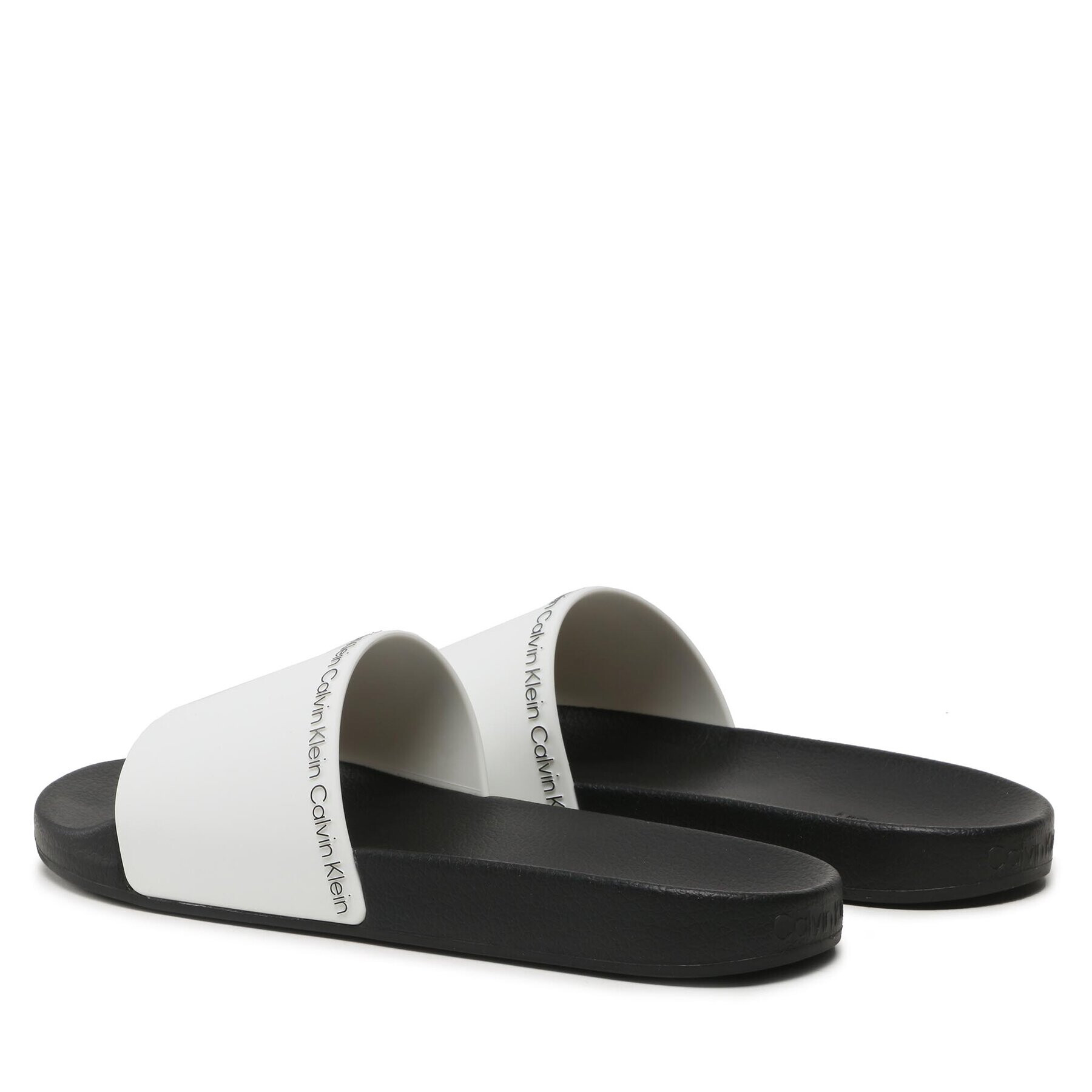 Calvin Klein Šľapky Pool Slide Rubber HM0HM00981 Biela - Pepit.sk